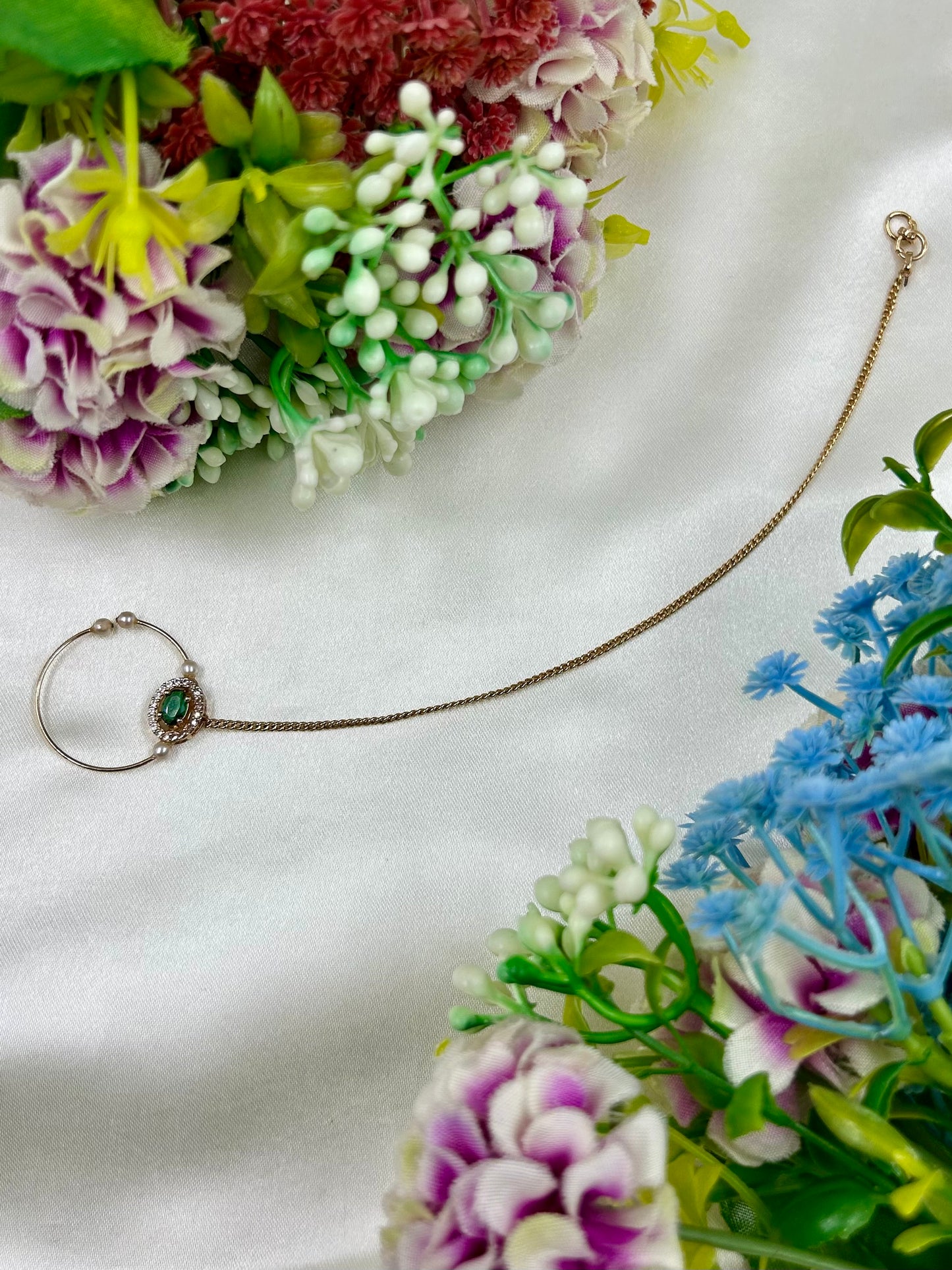 Harshita Moissanite Nose Ring