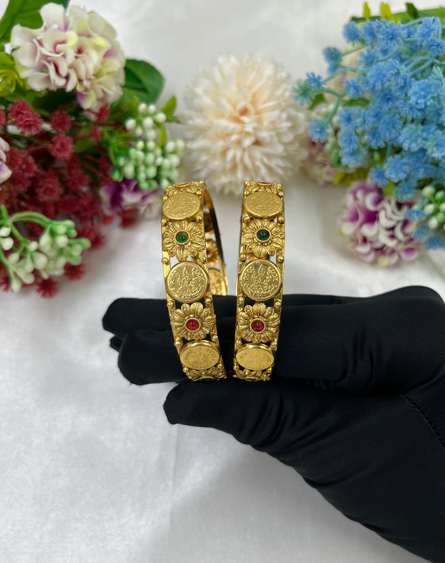 Good luck Lakshmi Temple Premium Bangles