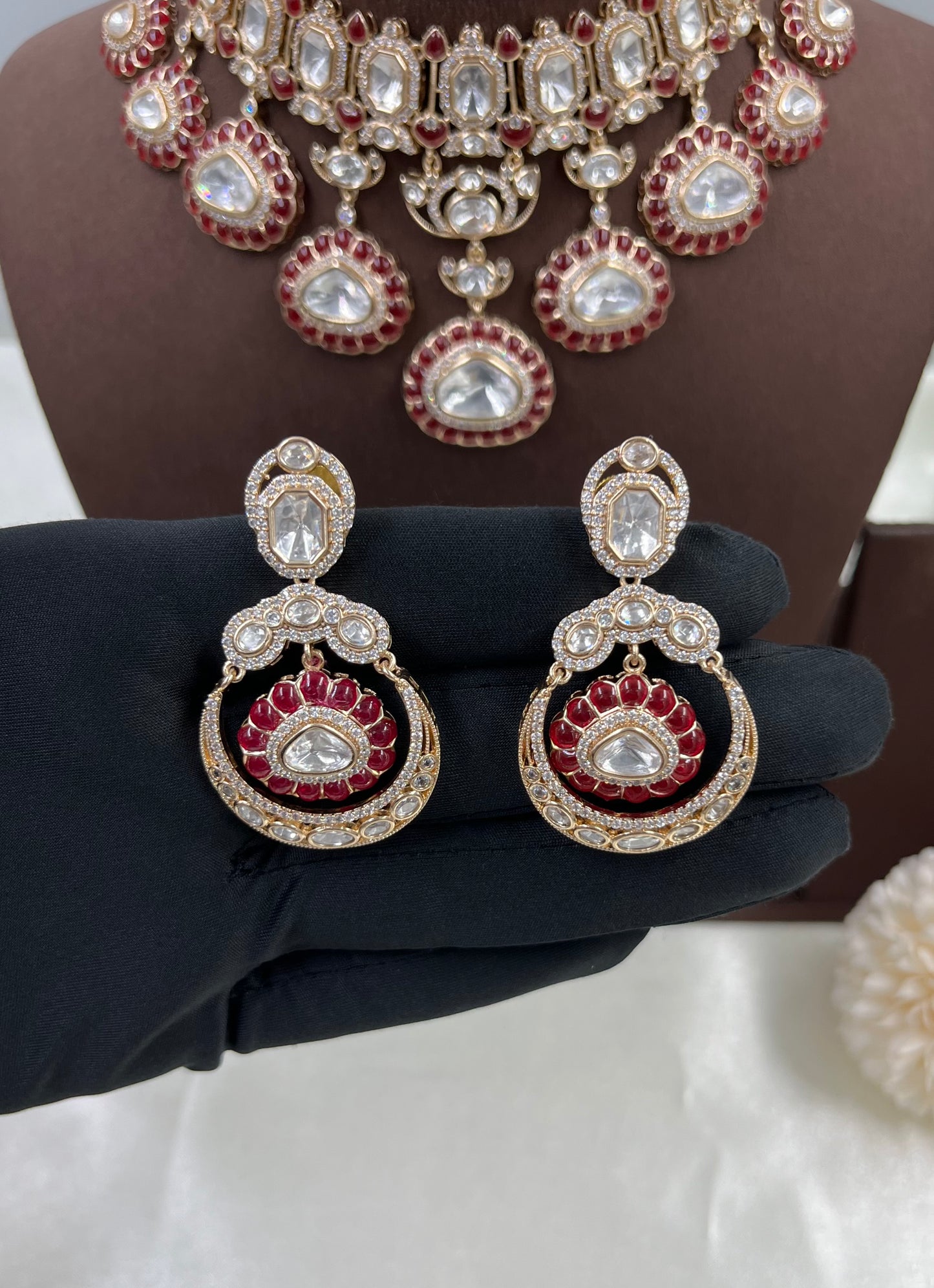 Apeksha Moissanite Kundan Necklace