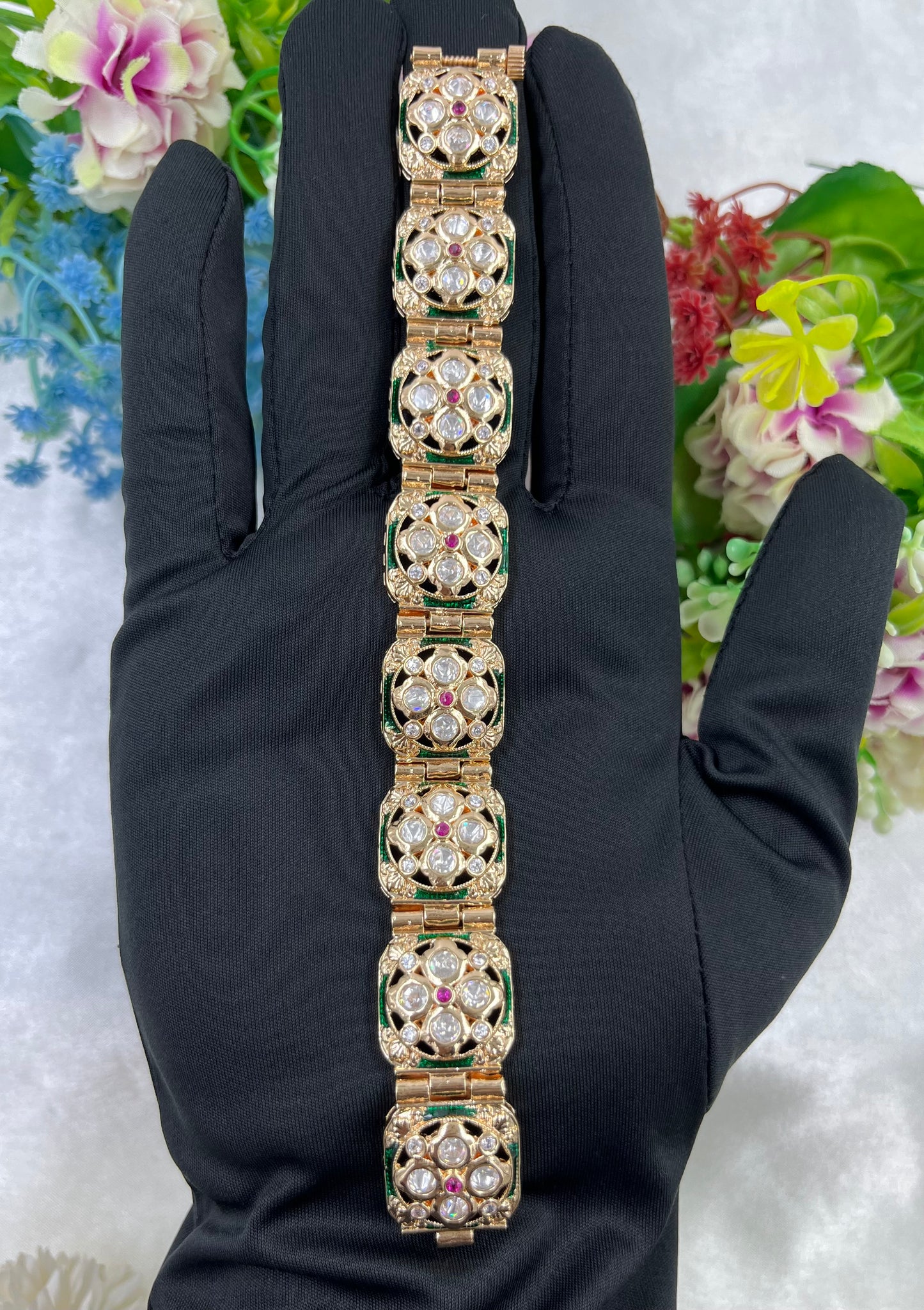 Suhani Moissanite Kundan Bracelet