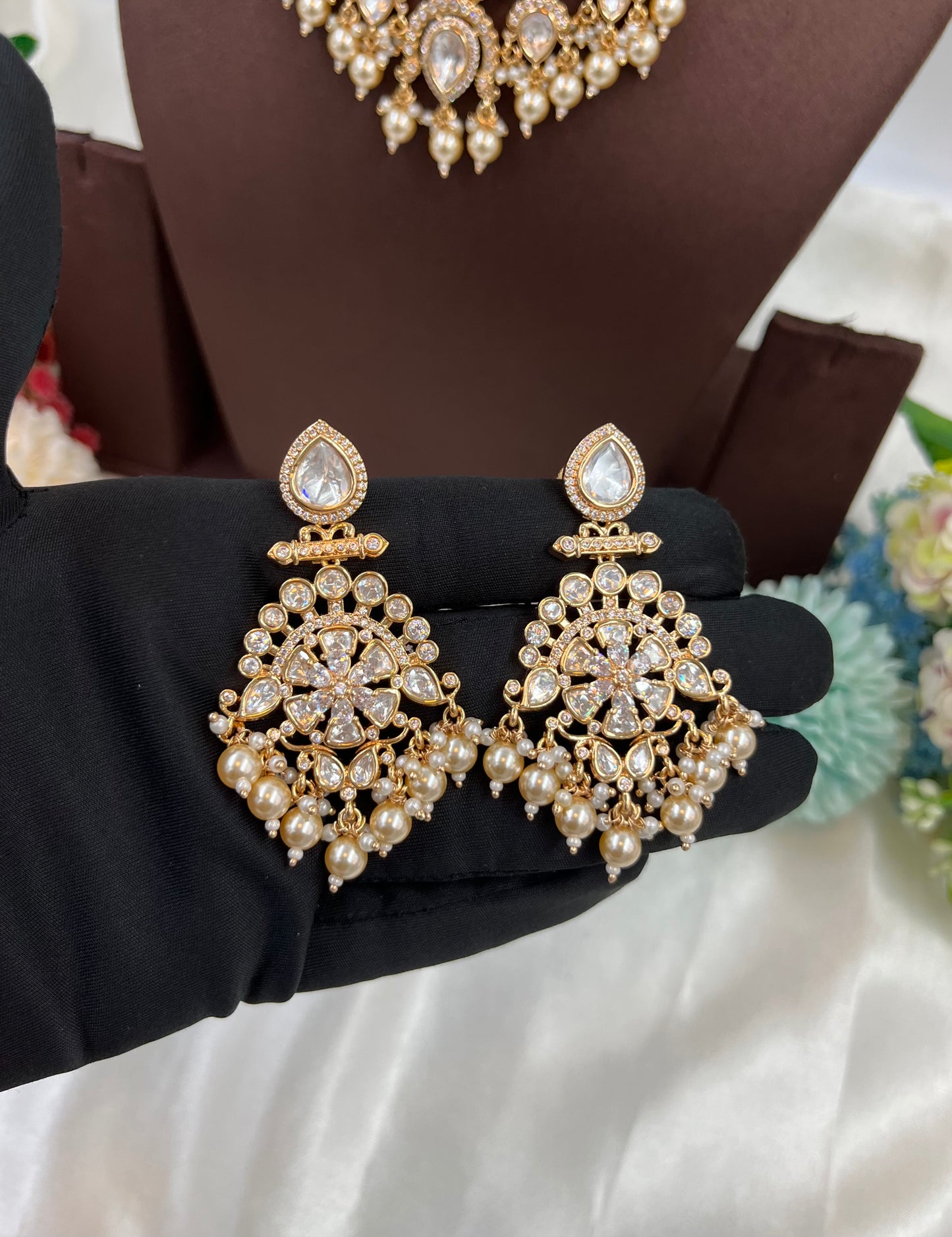 Ziva Premium Moissanite Kundan Necklace