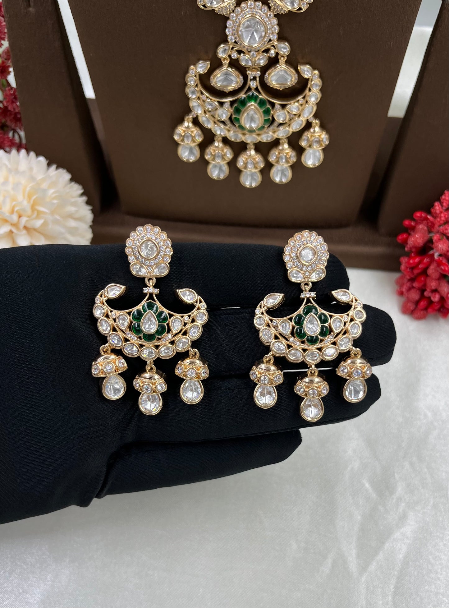 Sia Moissanite Kundan Long Necklace