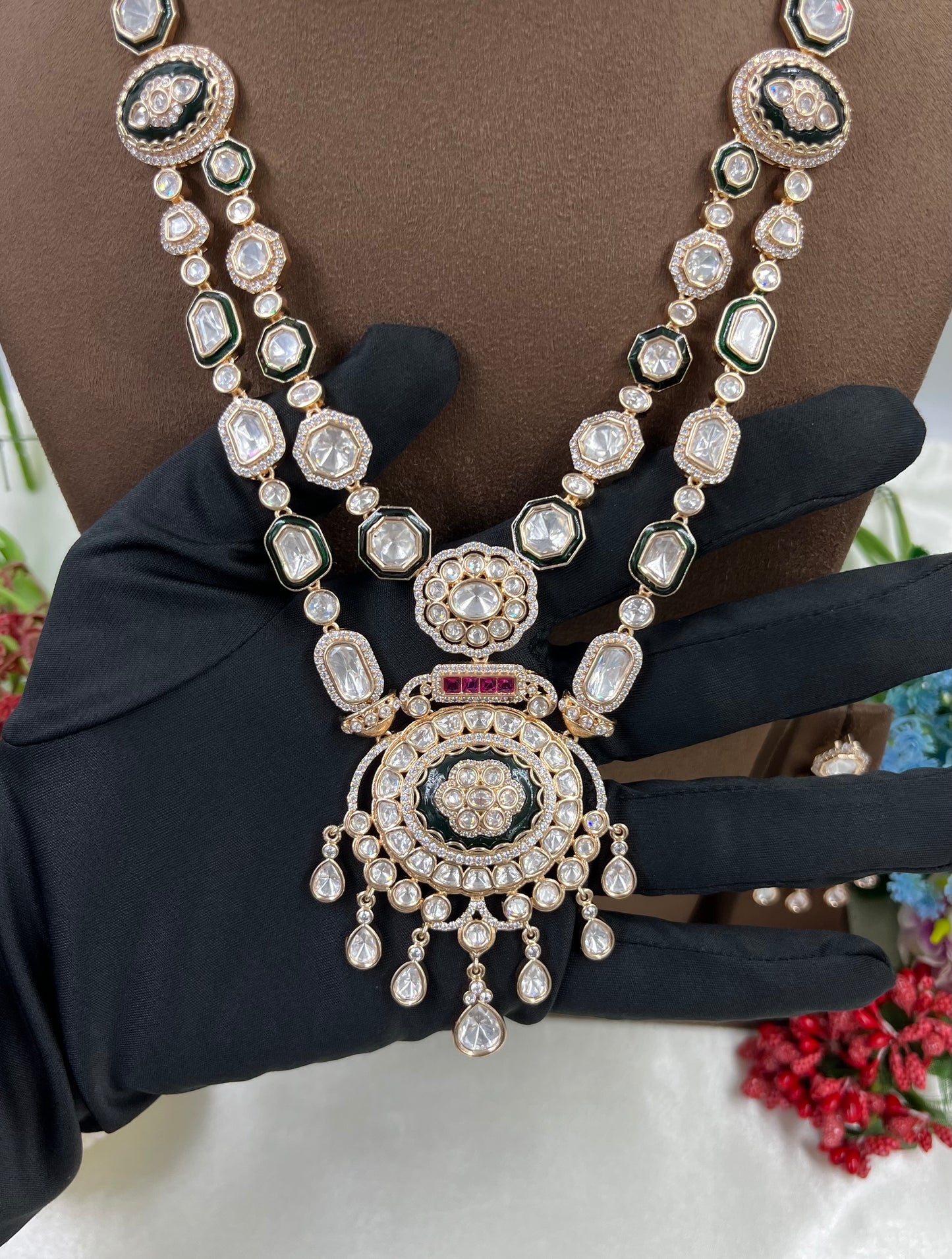 Arisya Moissanite Kundan Necklacel