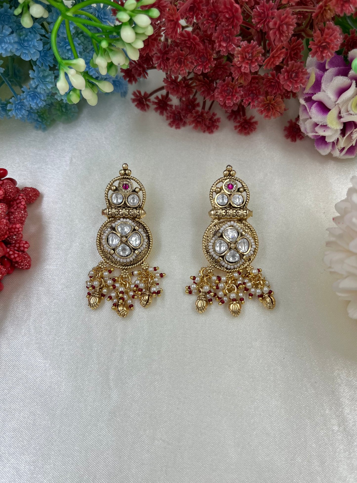 Heena Brass Earing