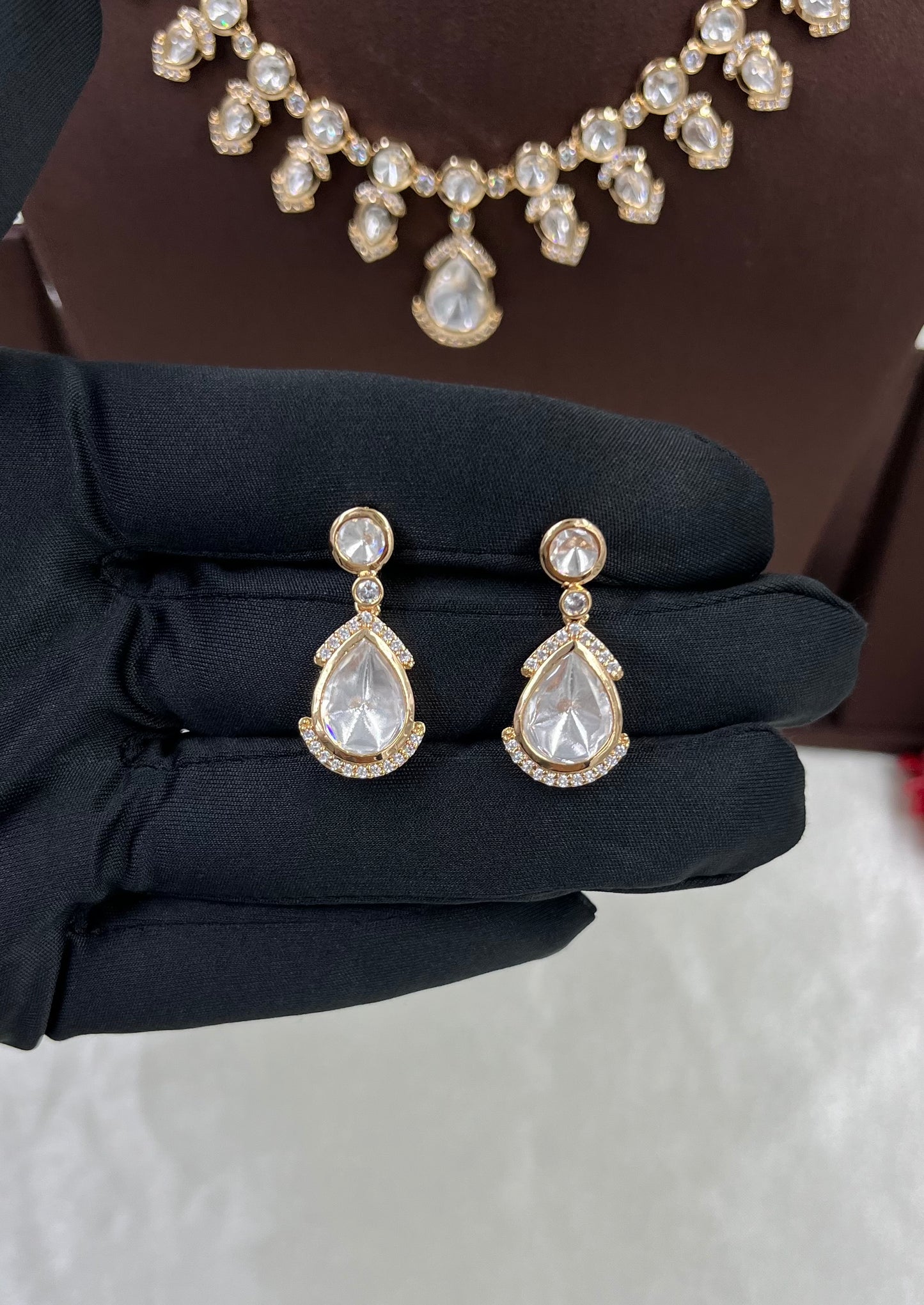 Eterna Moissanite Kundan Necklace