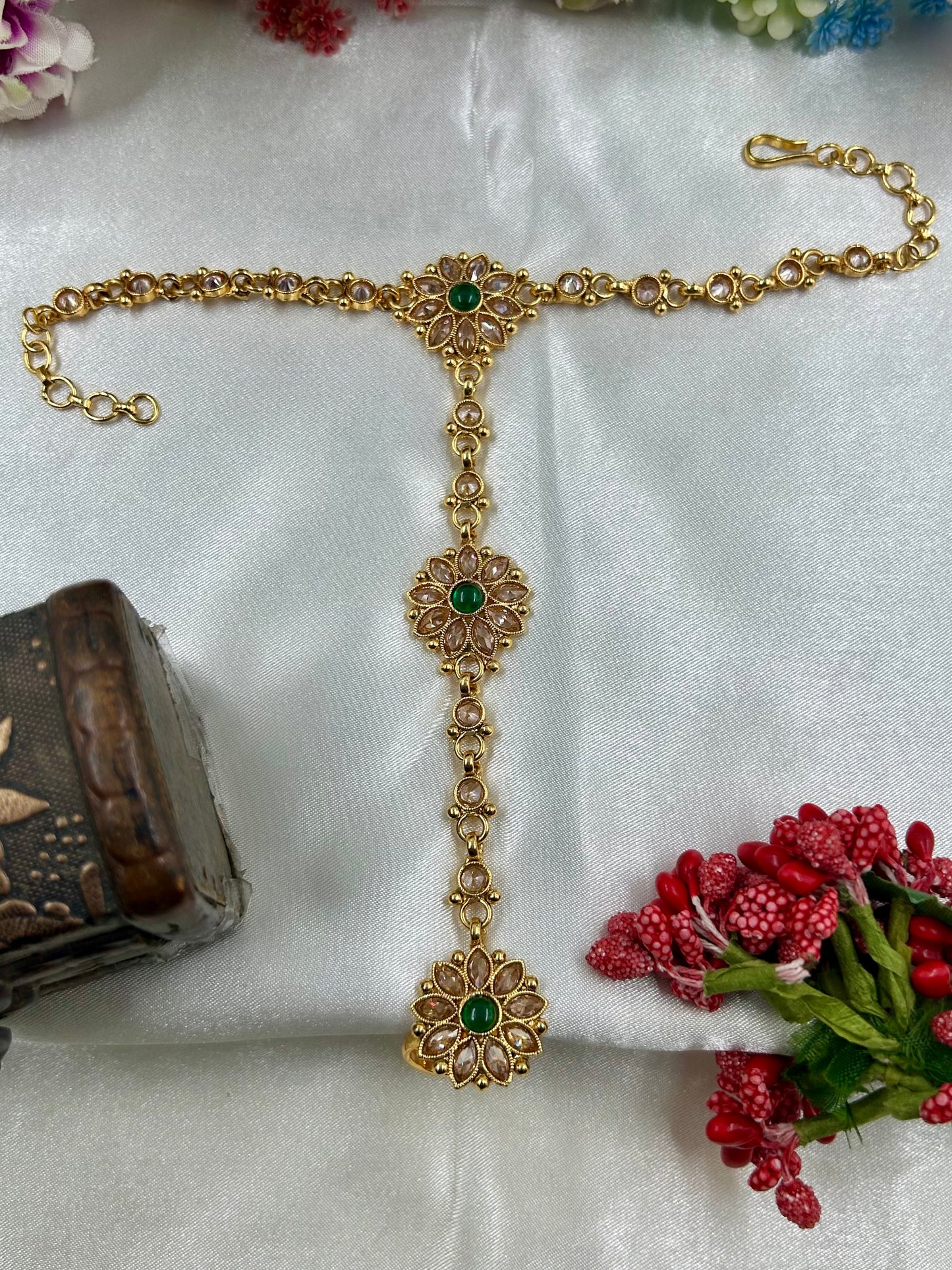 Traditional Gold Hath Panja (One Pis)