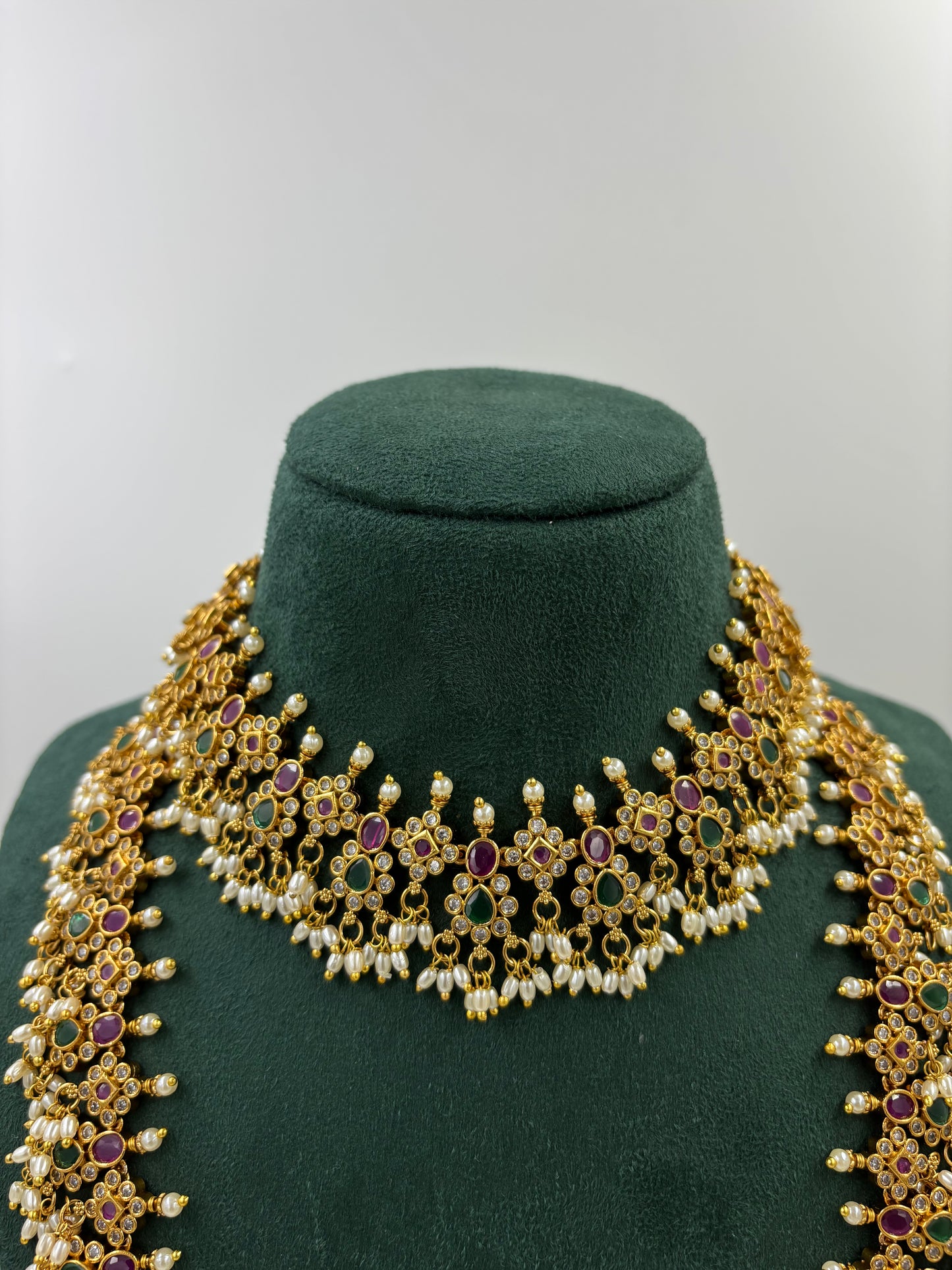 SHARVANI TRADITIONAL GOLD PLATED COMBO SET