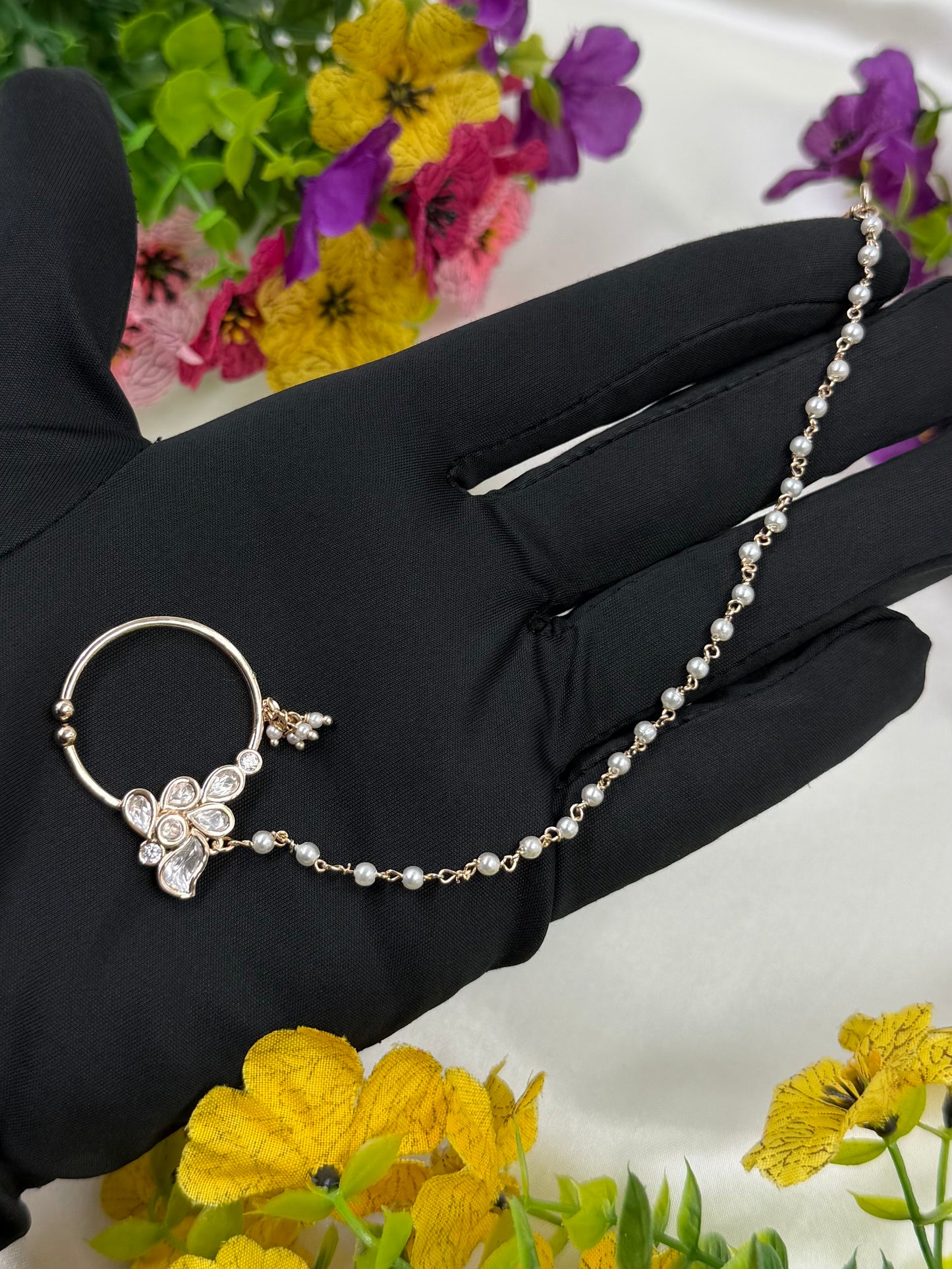 Mythili Moissanite Nose Ring