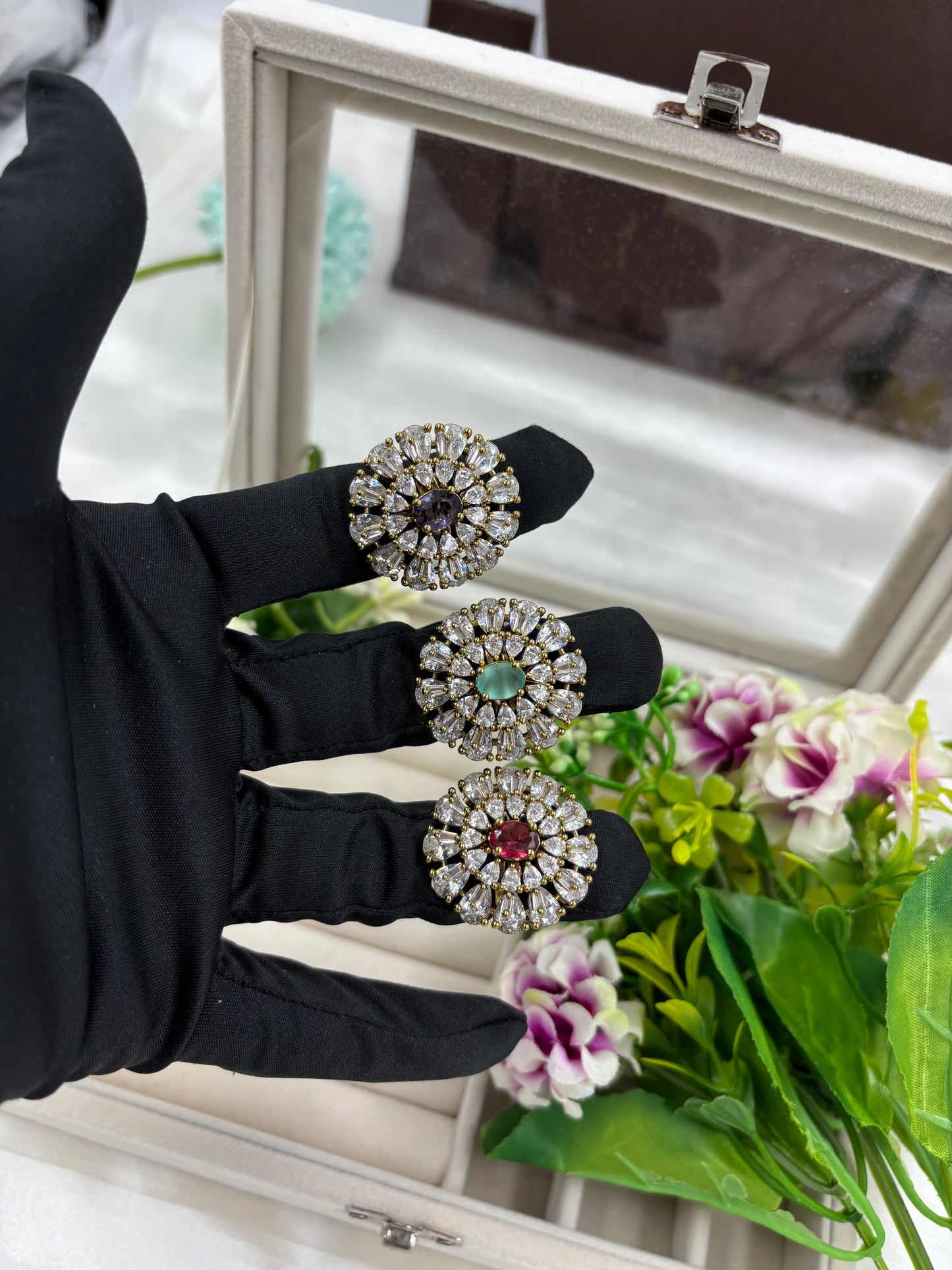 Diya Premium Victorian American Diamond Fingering