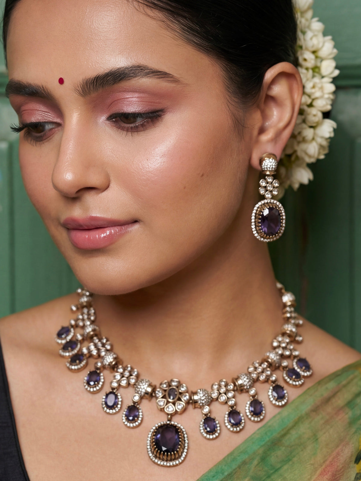 Zia Drop Victorian Necklace Set