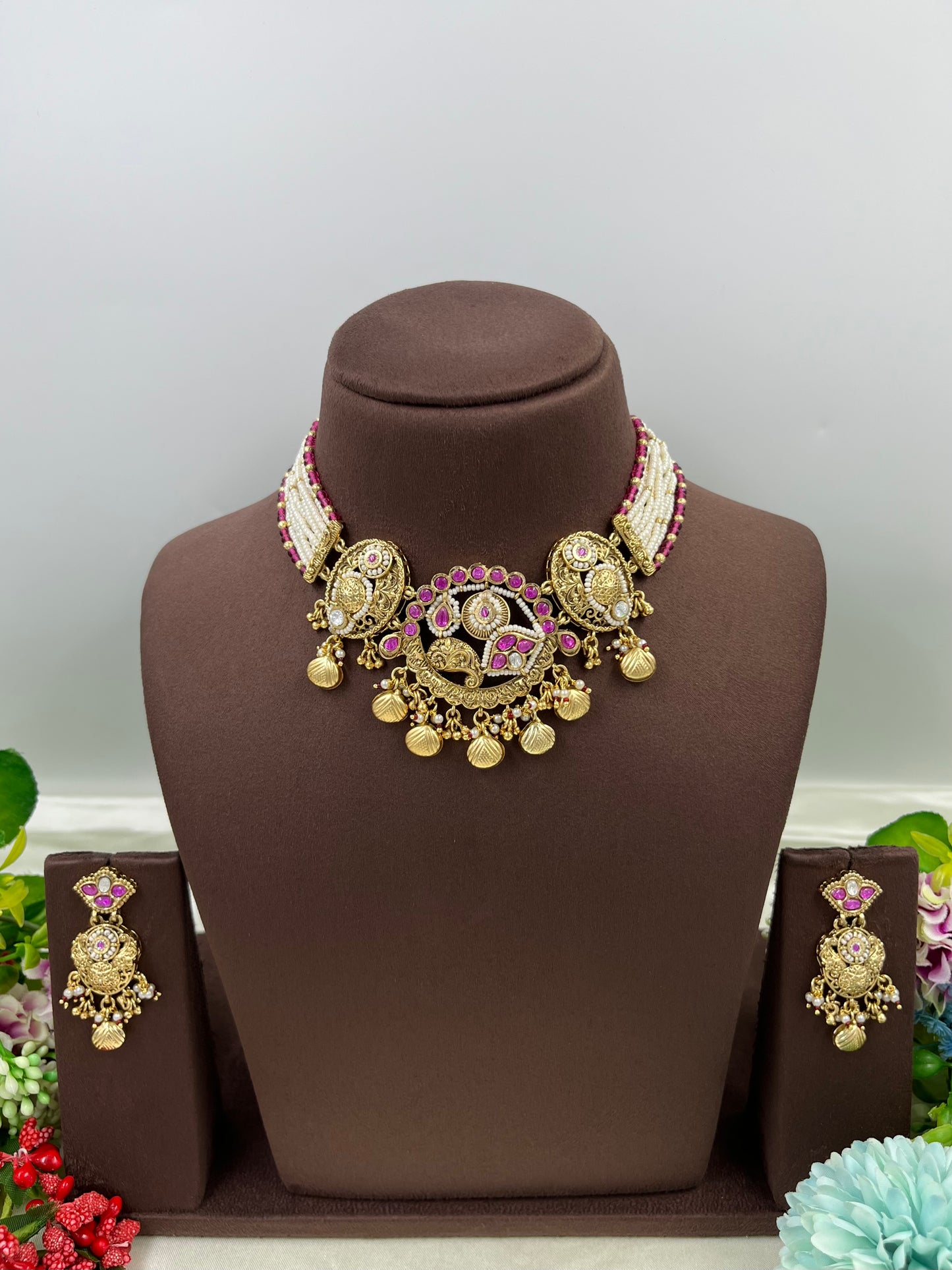 Sanjana Antique Choker Necklace