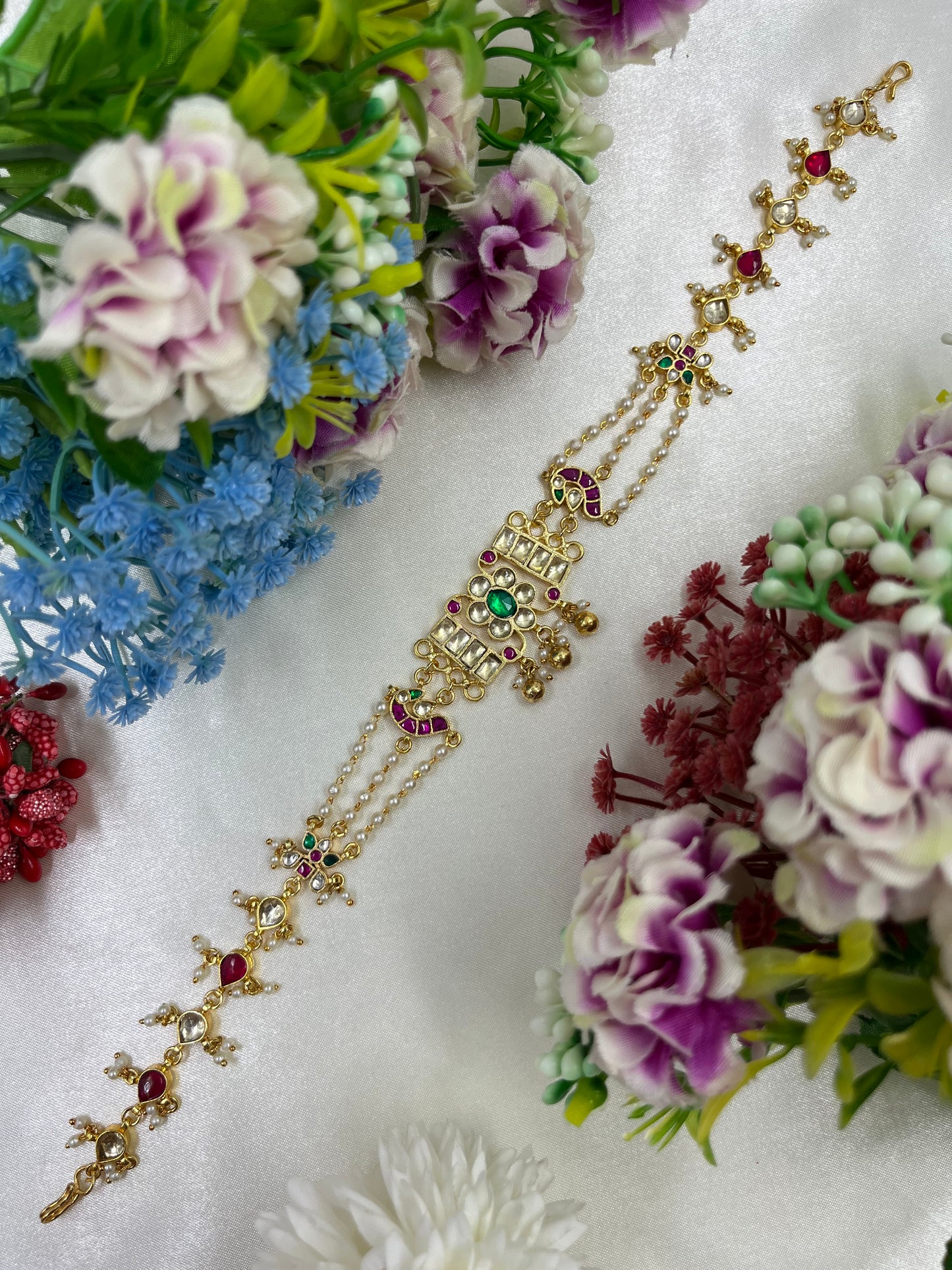 Kavita Pachi Kundan Sheesh Patti