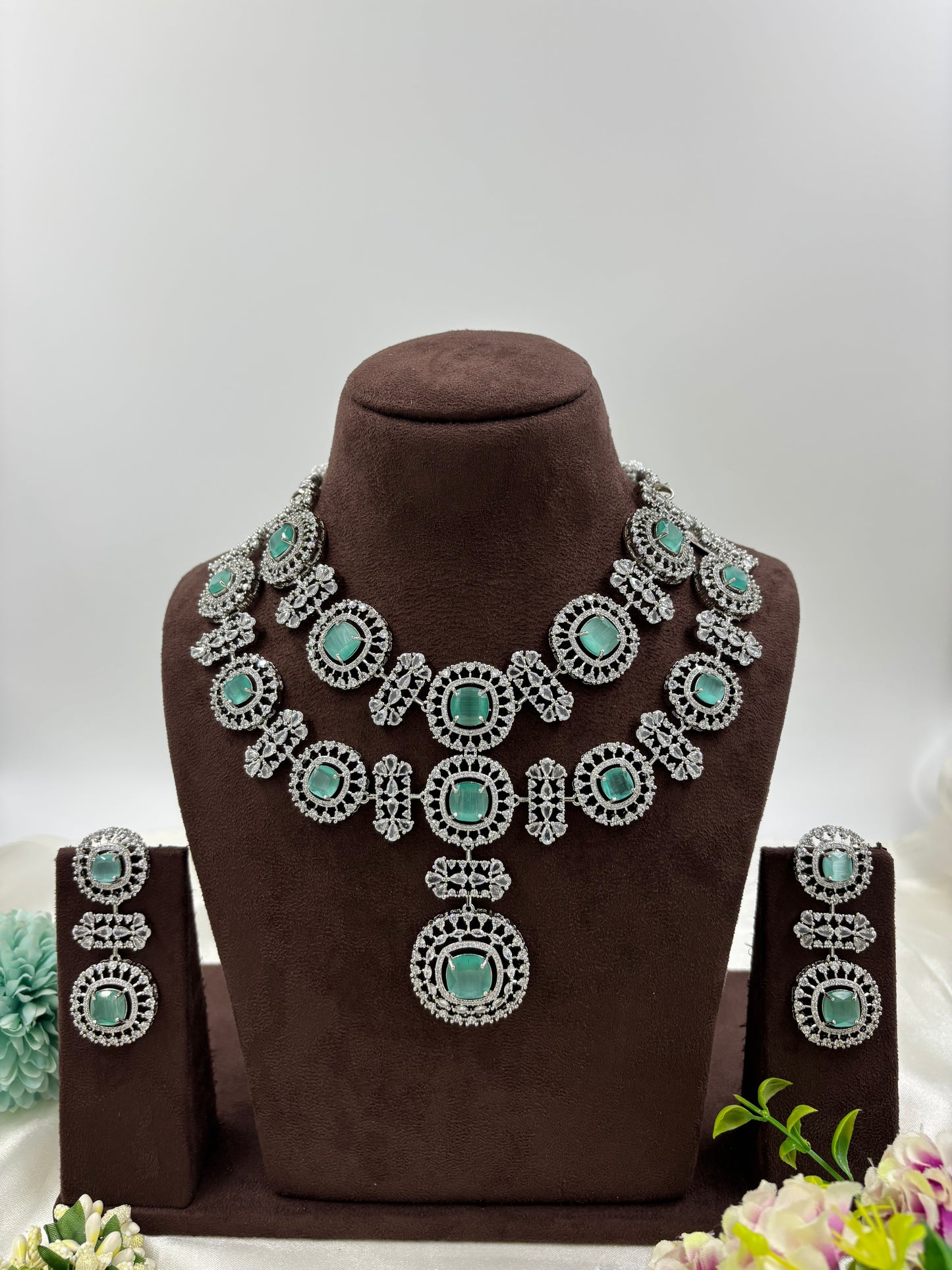 ALIA AMERICAN DIMOND NECKLACE SET