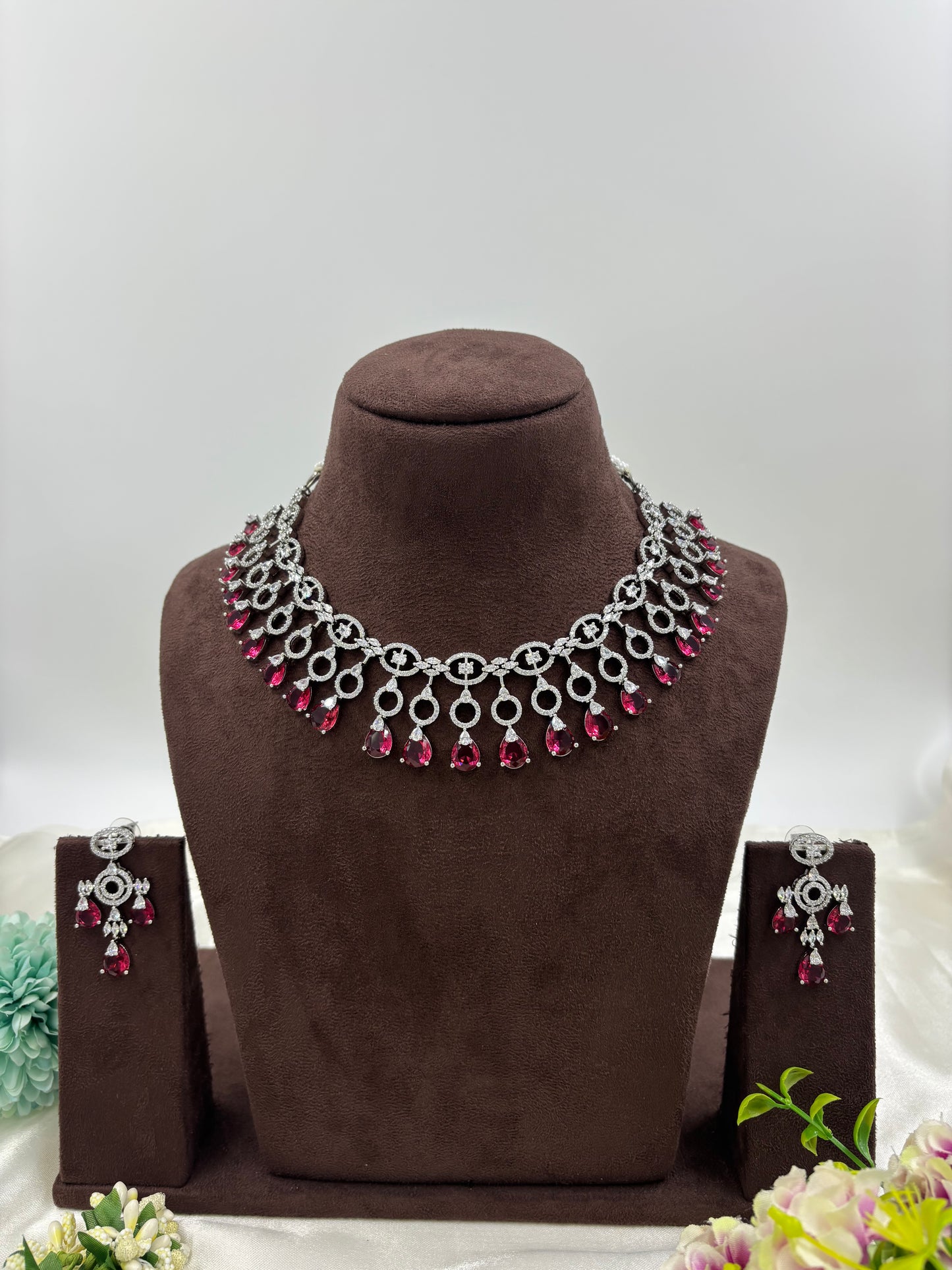 NORA AMERICAN DIMOND NECKLACE SET