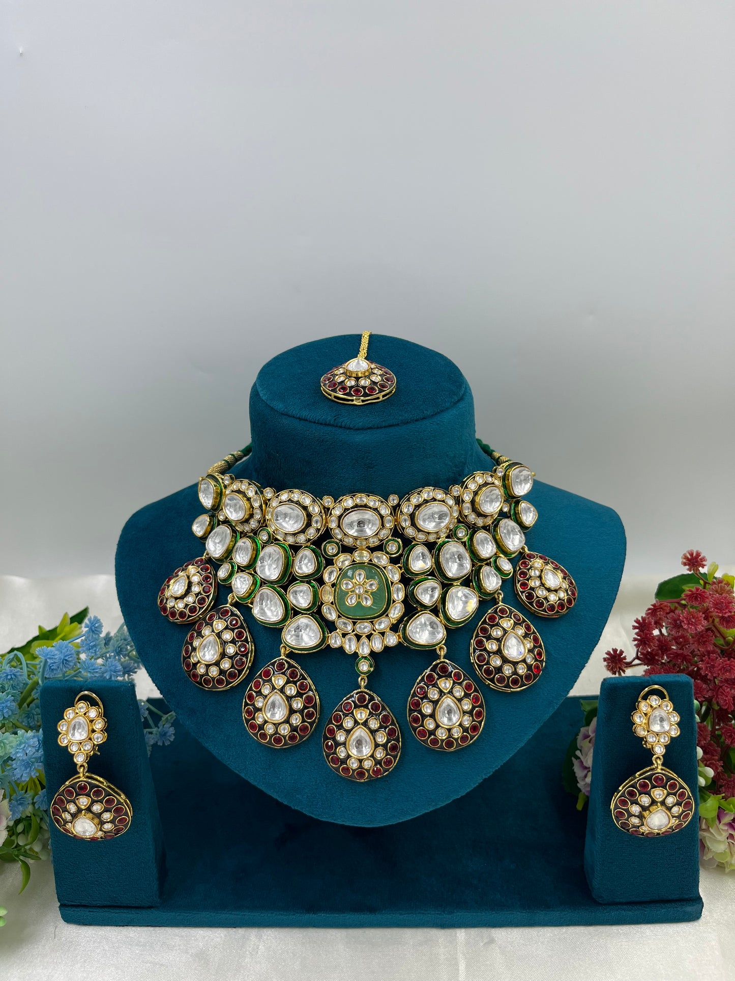 Vani Premium Minakari Polki Necklace