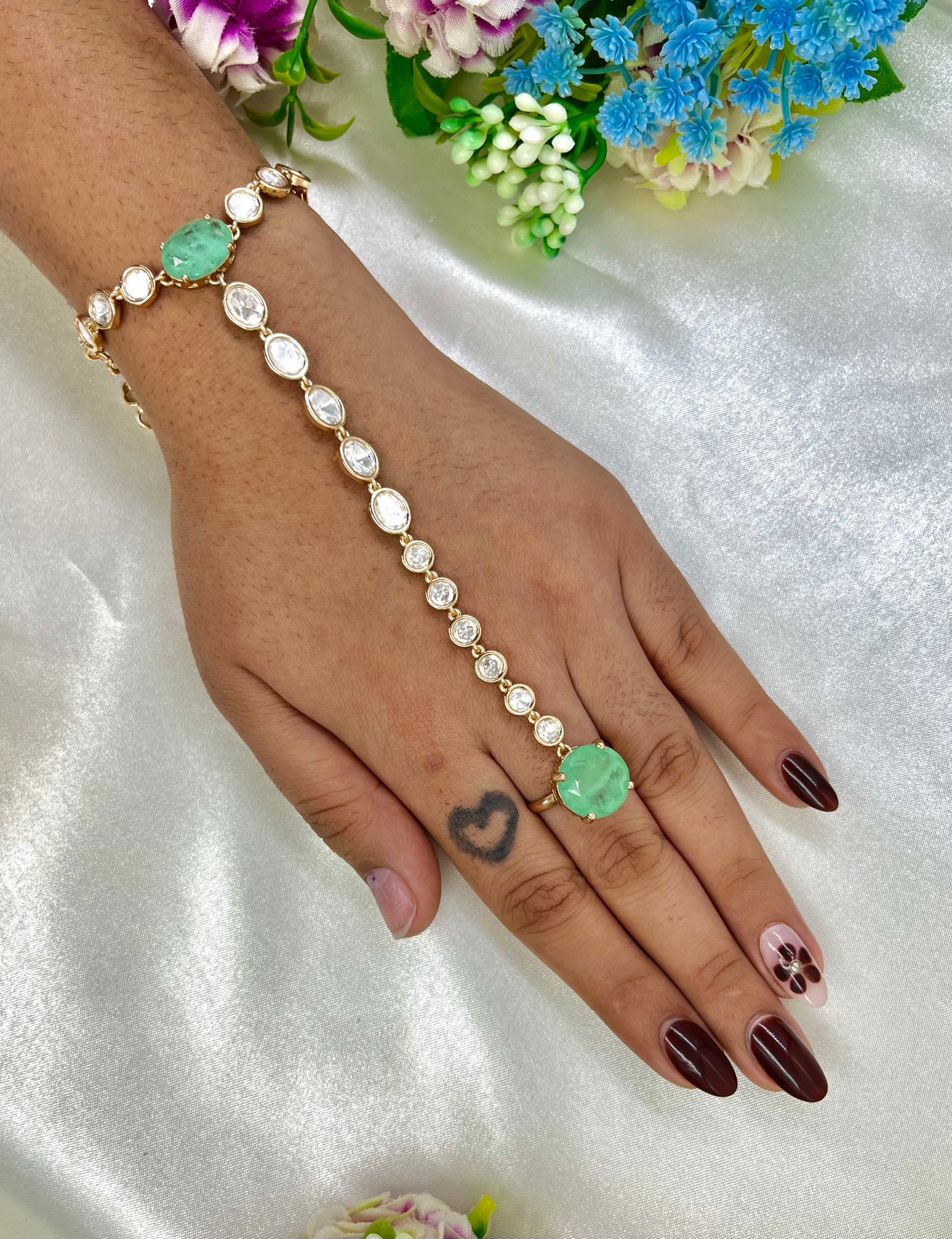 Siddhi Moissanite Premium Hath Panja (One pis)