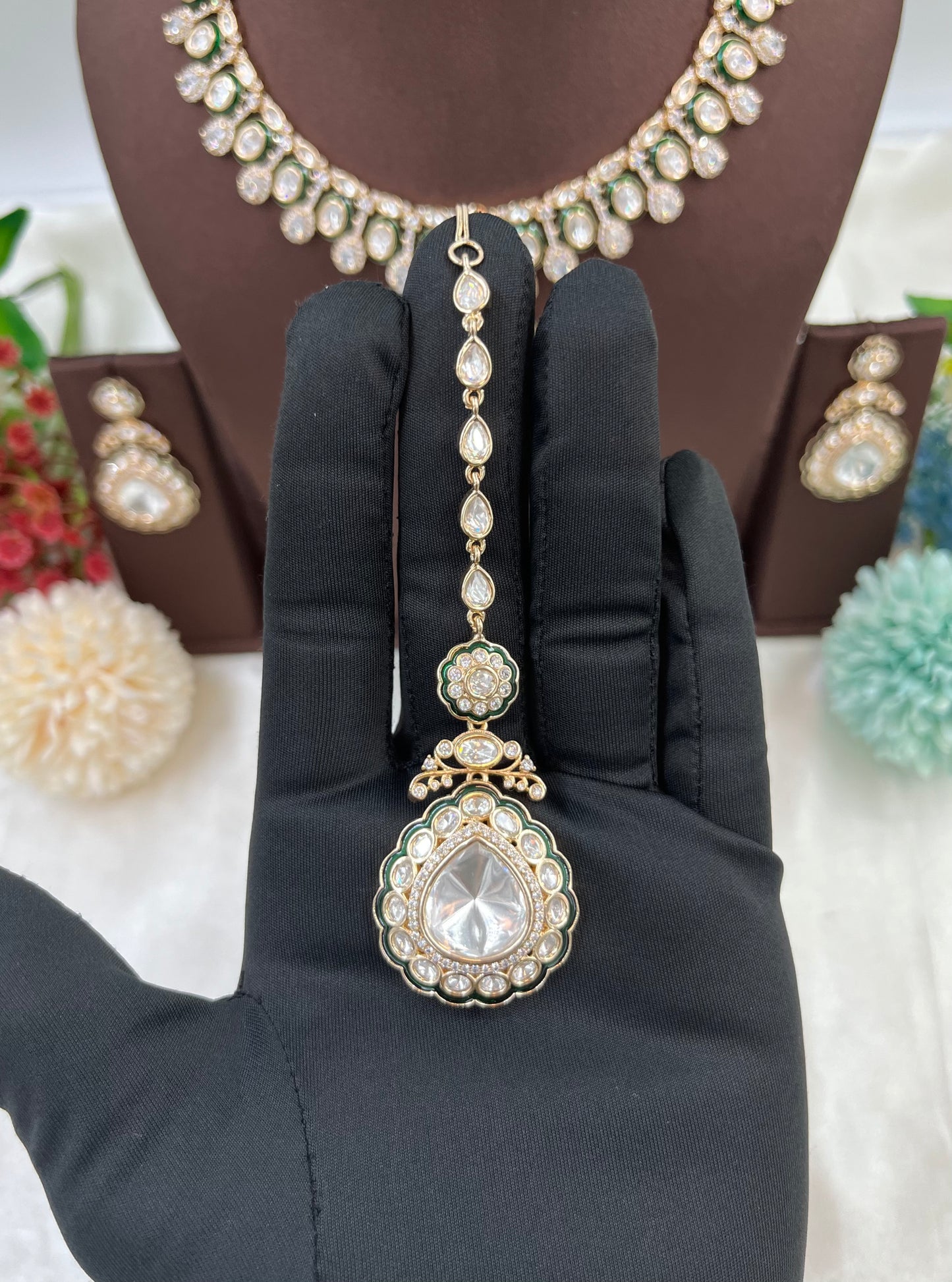 Amaya Premium Moissanite Kundan Necklace