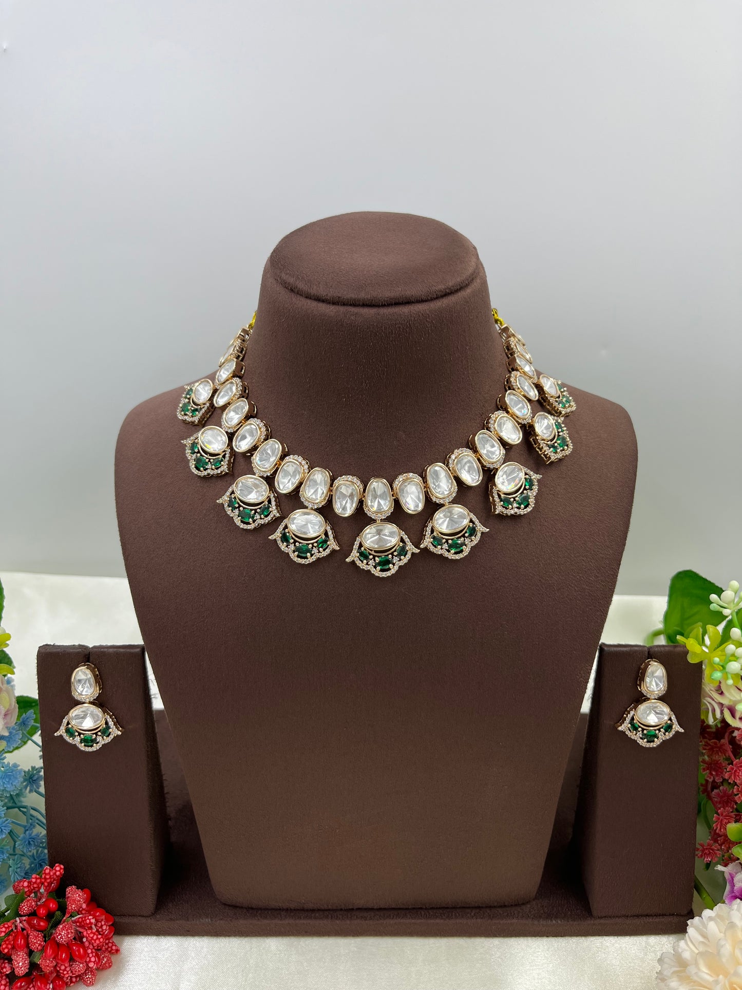 Disha Moissanite Kundan Necklace