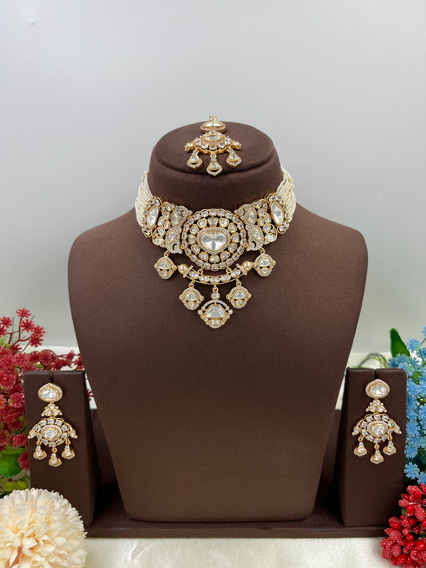 Myra Moissanite Kundan Choker