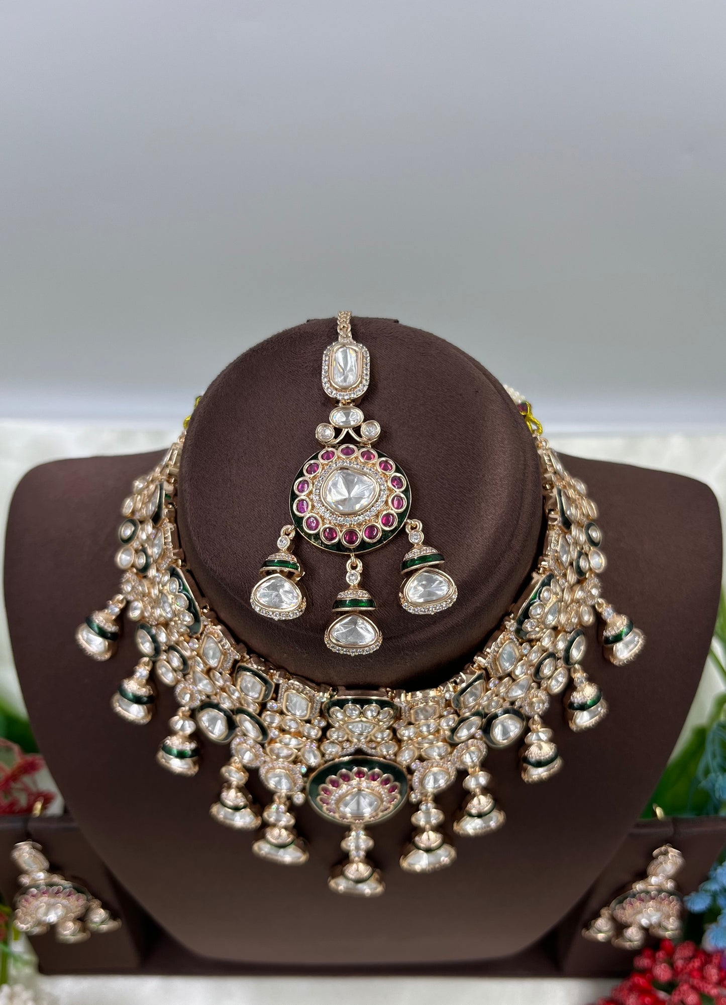 Meher Choker Moissanite Kundan Necklace