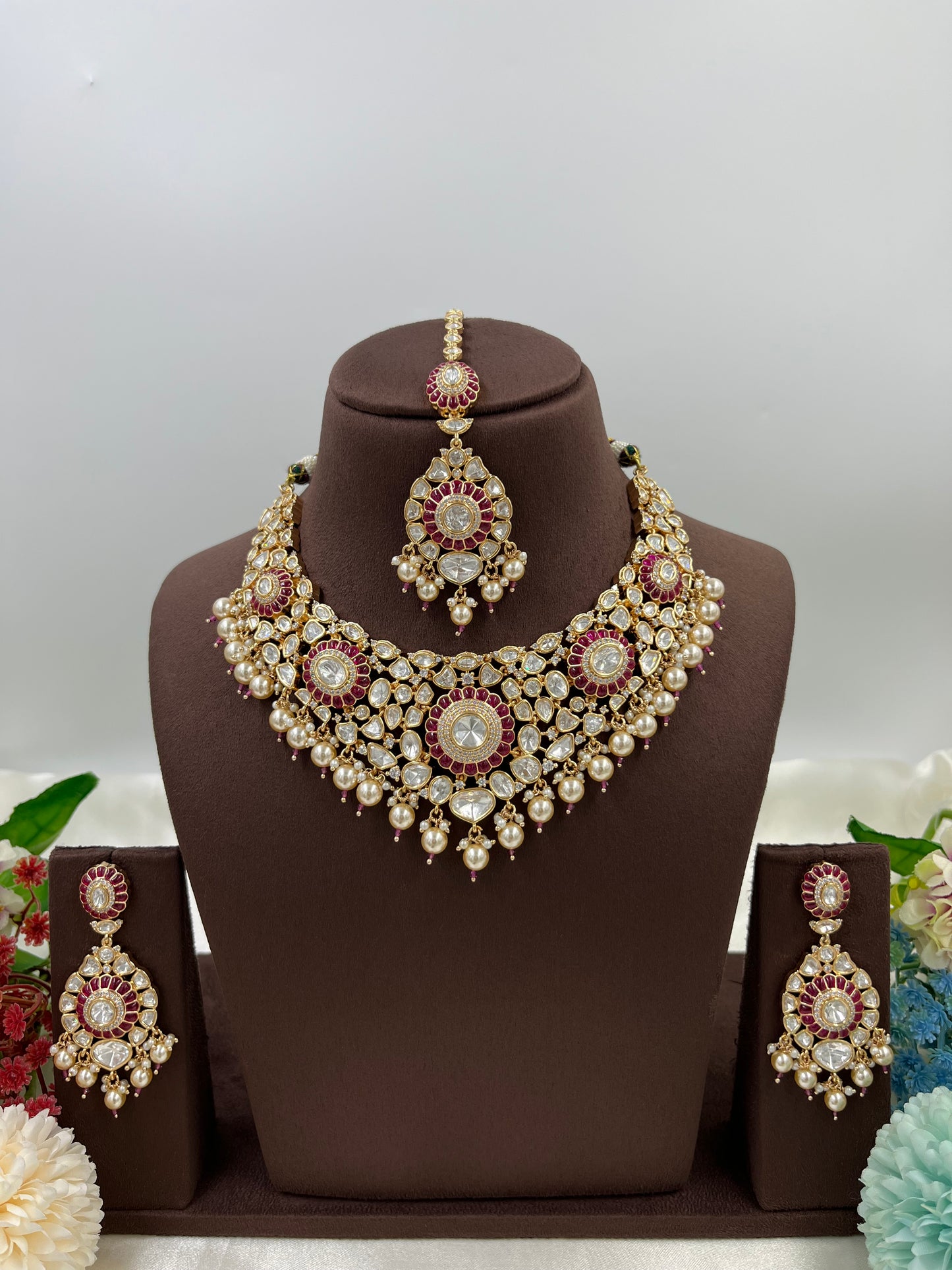Premium Moissanite Kundan Necklace