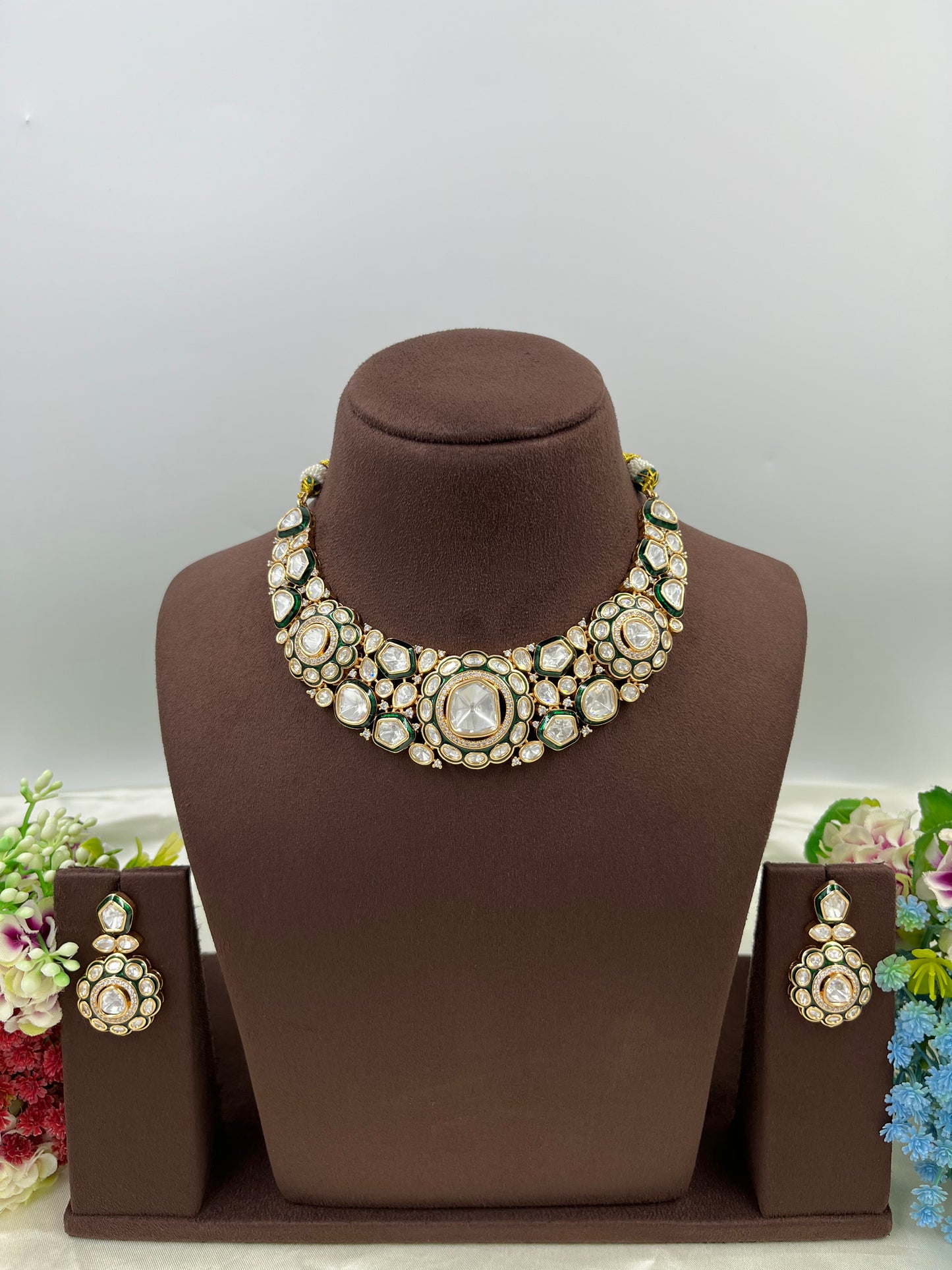 Rivaayat Royal Premium Moissanite Kundan Necklace