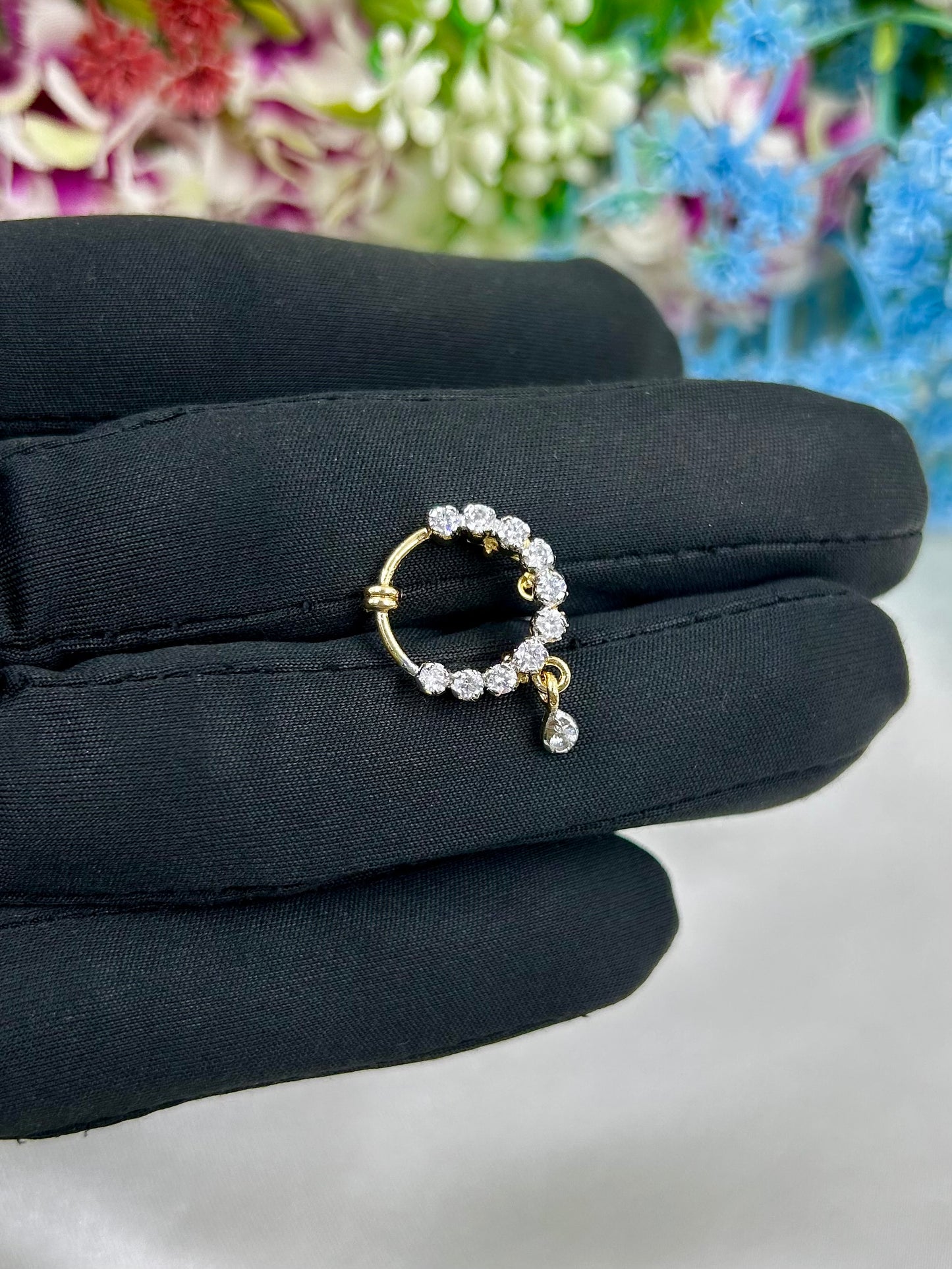 Reshma American Diamond Nose Ring