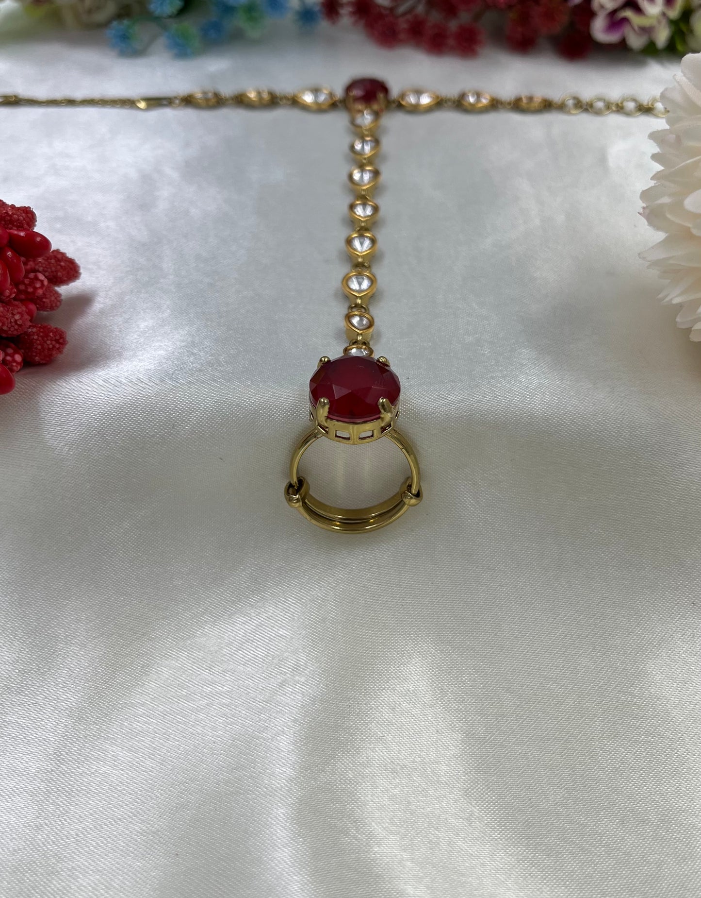 Tanishkaa Moissanite Premium Hath Panja (One pis)