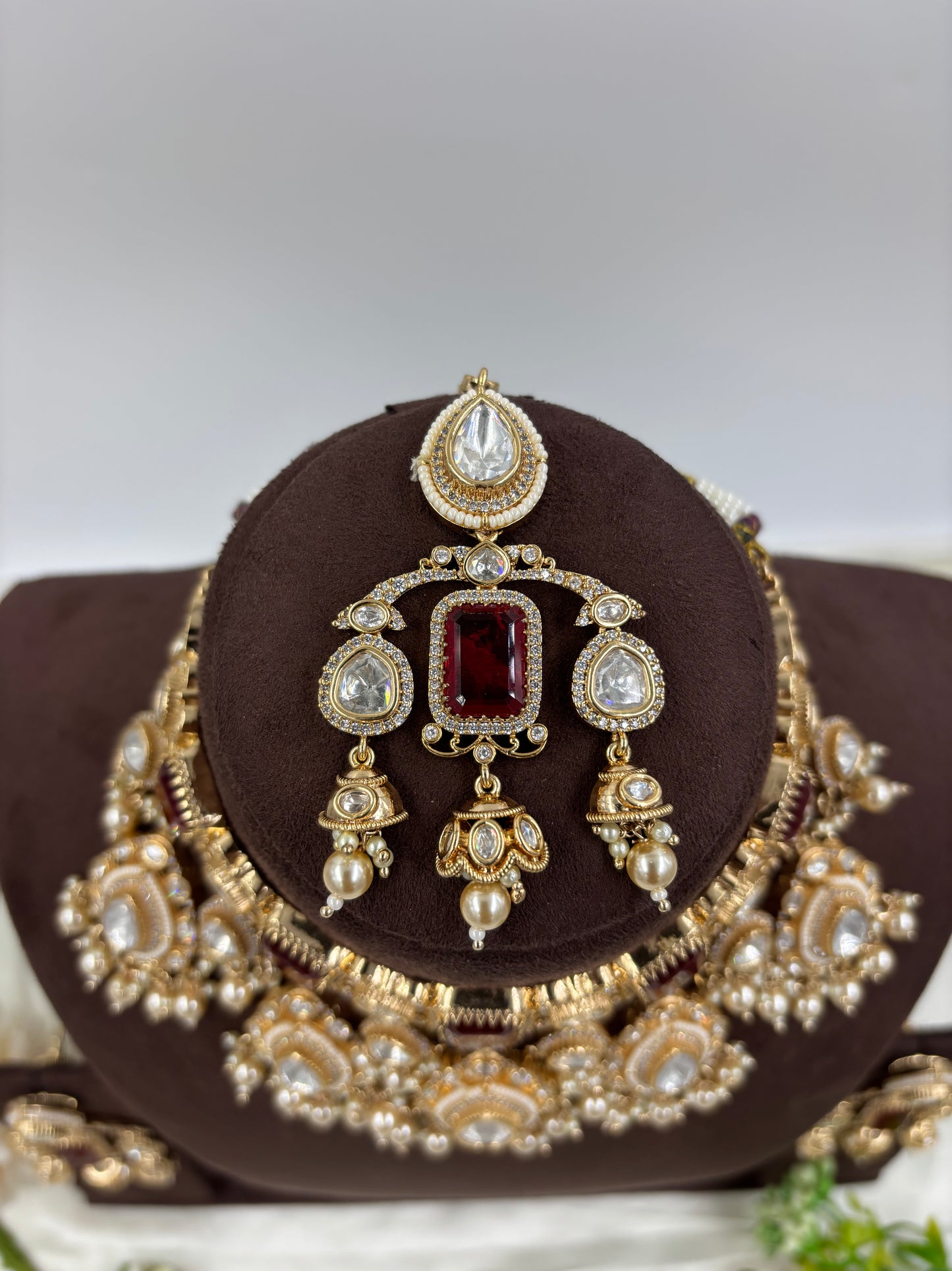 Mughal Meher Moissanite Kundan Necklace