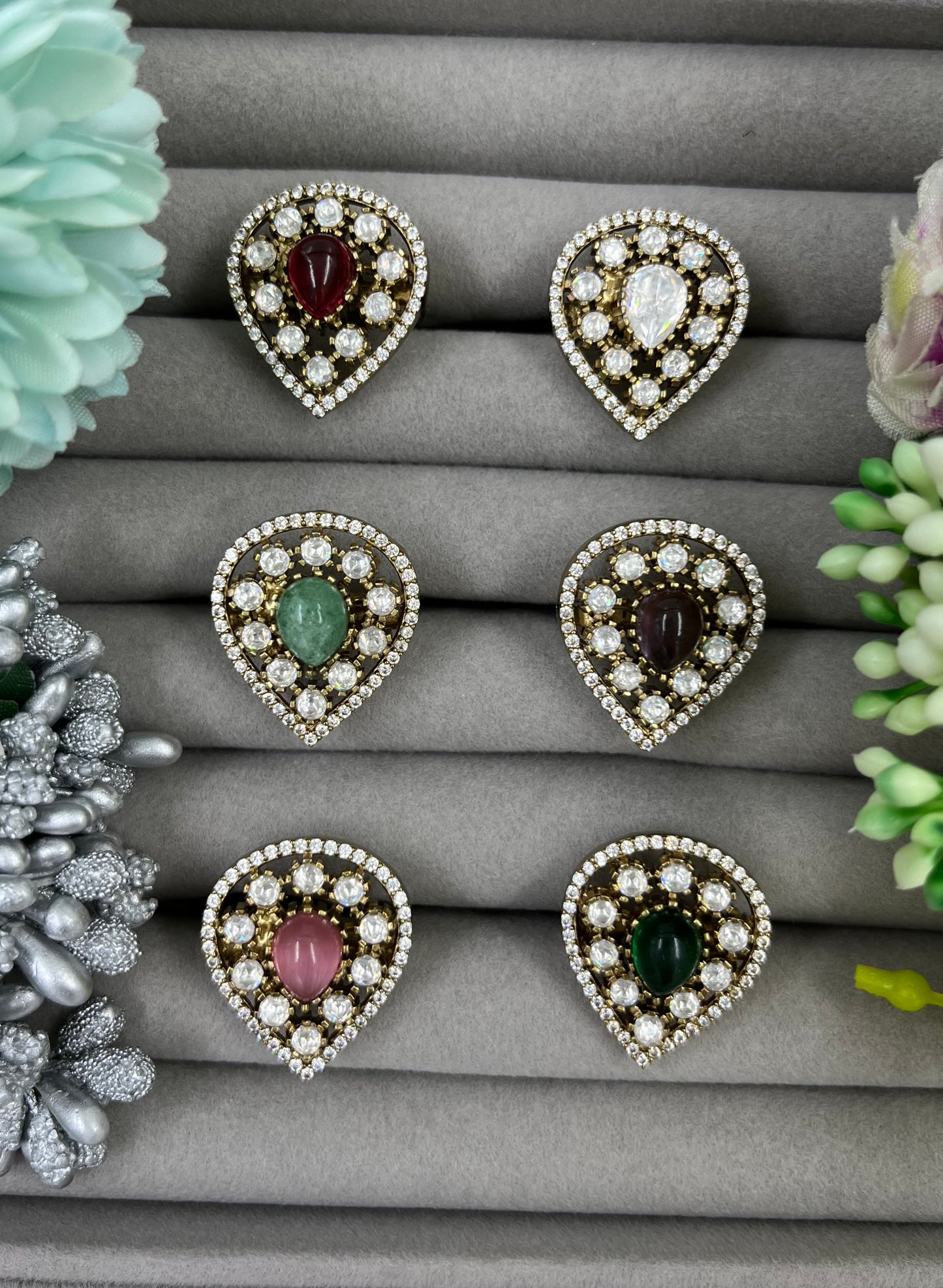 Kanak Victoria Moissanite Adjiustable Ring