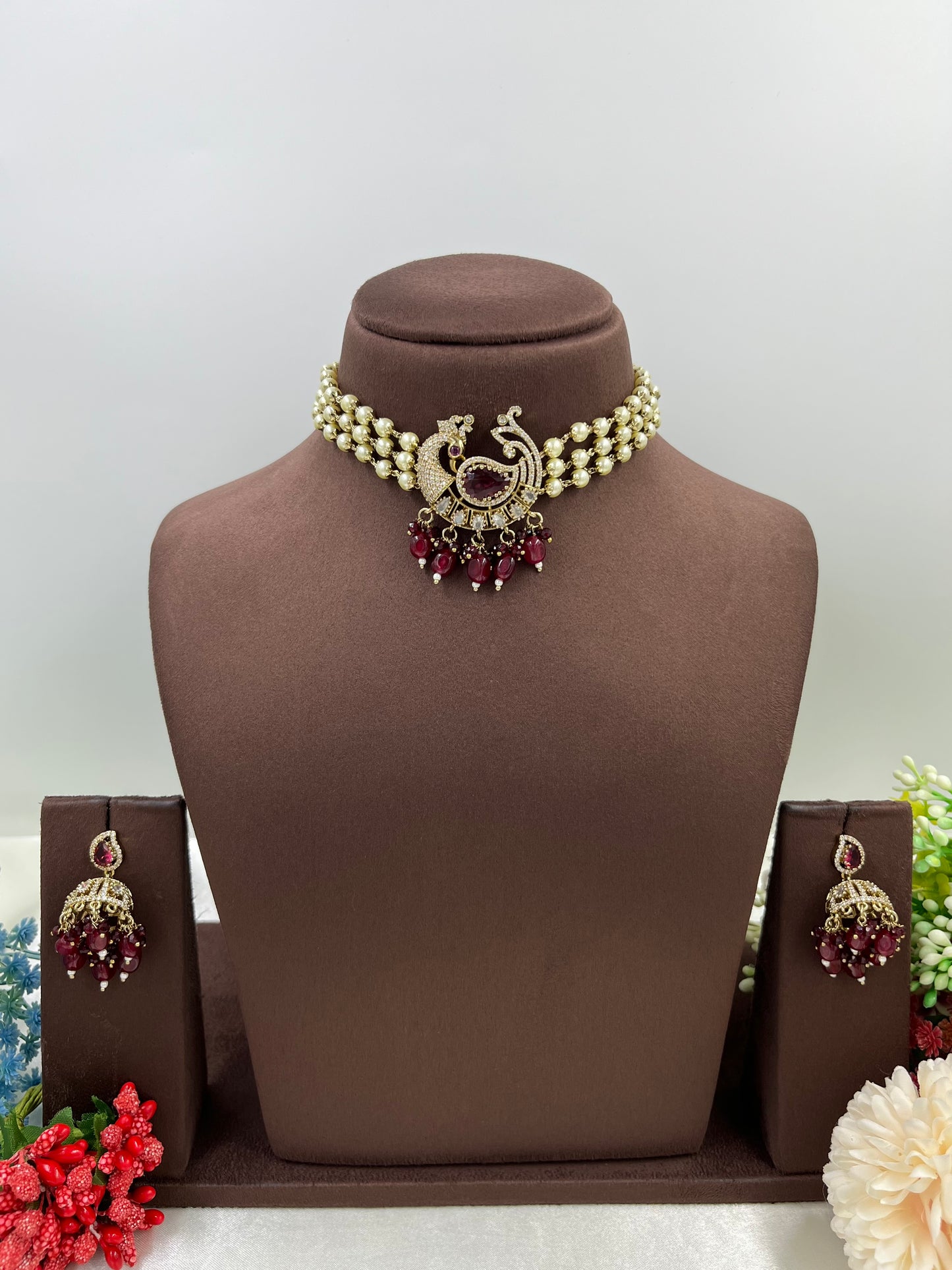PearlAura Premium Victorian Choker