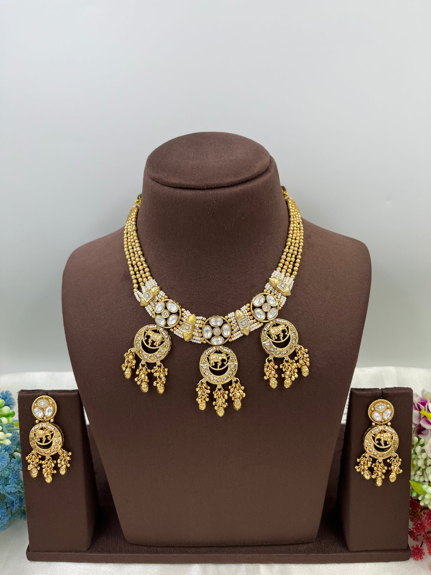 Sanvi Heritage Premium Moti Necklace