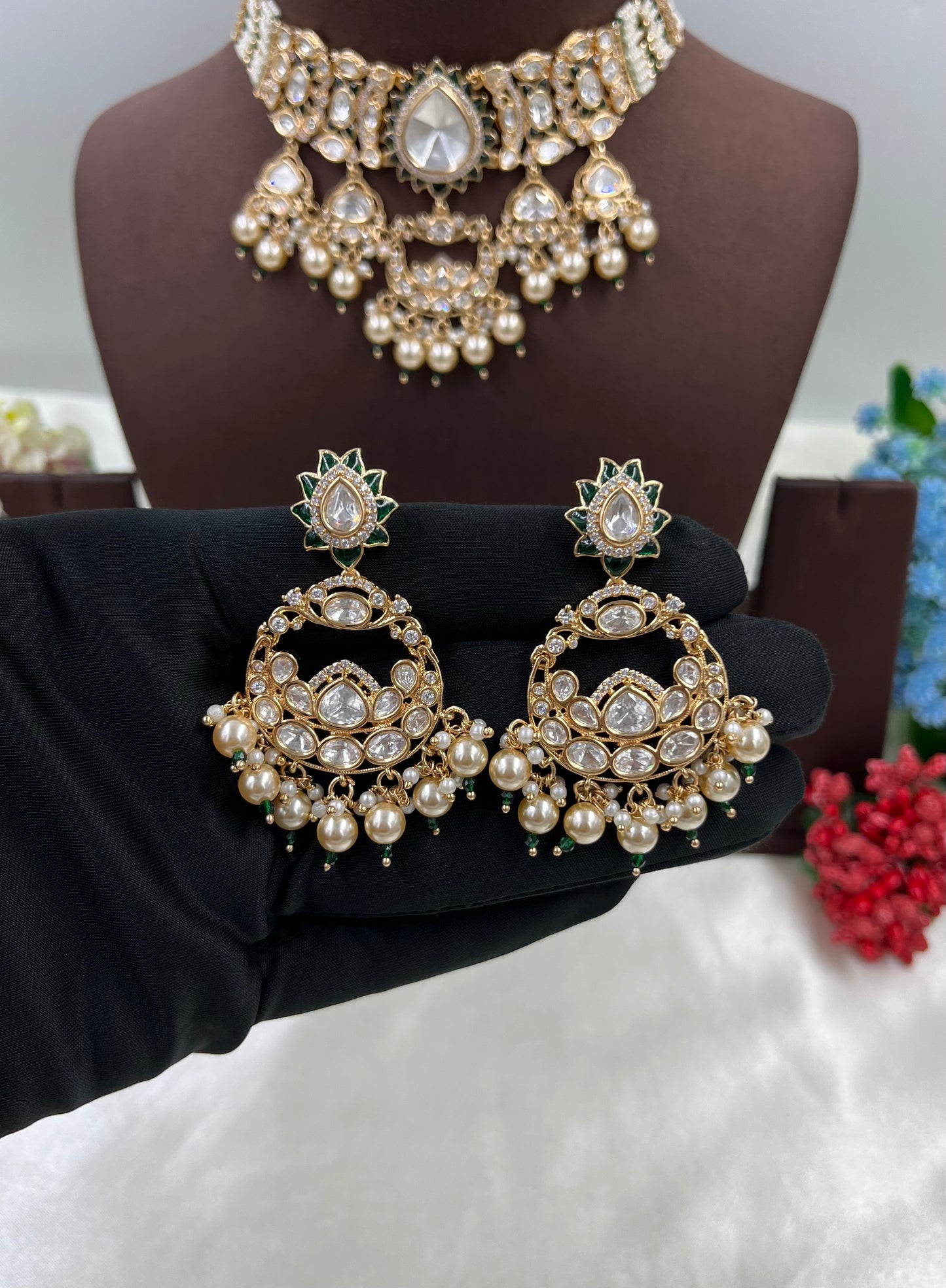 Zarina Moissanite Kundan Choker