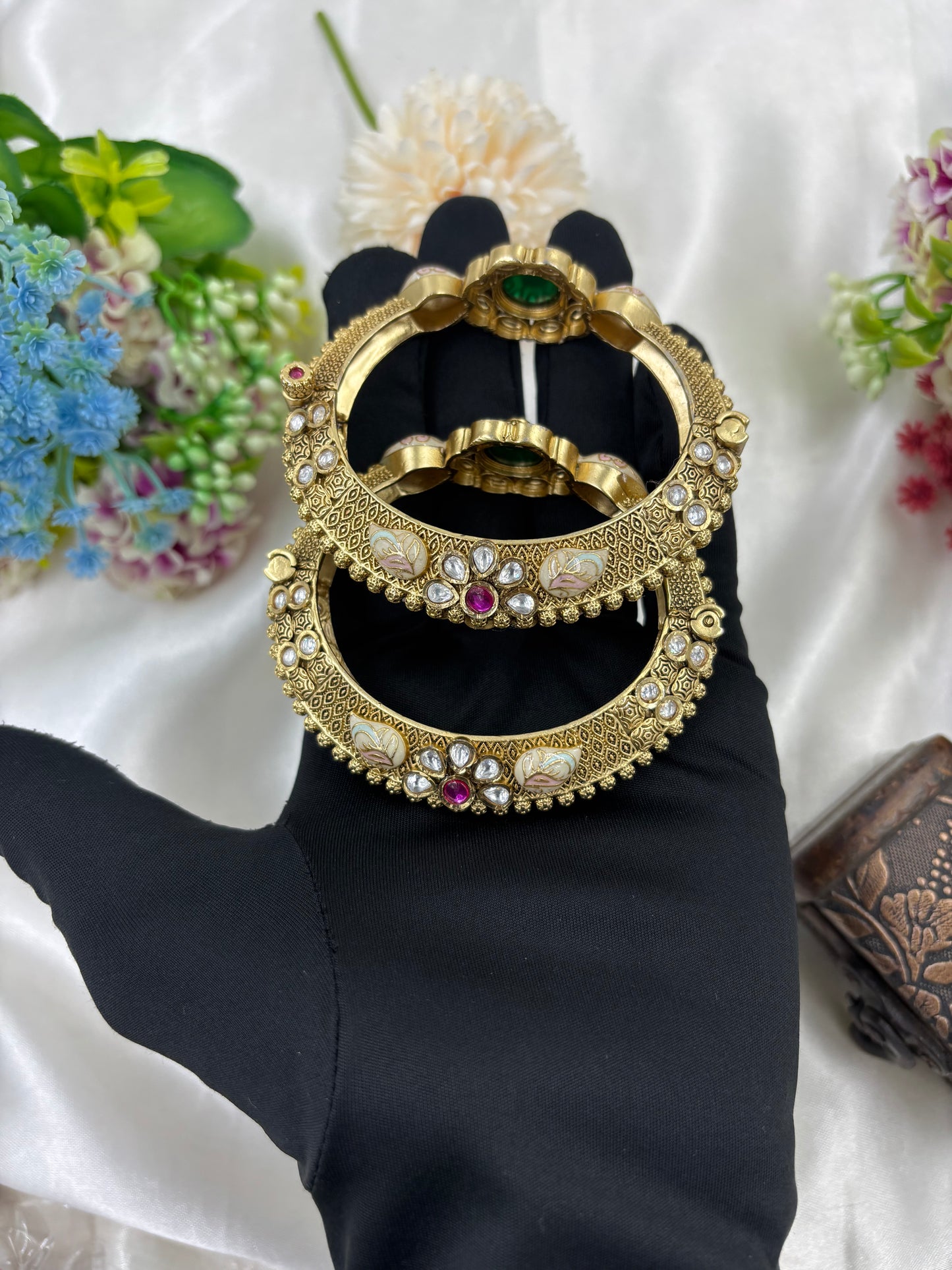 Leena Heritage Bangles (Openable)