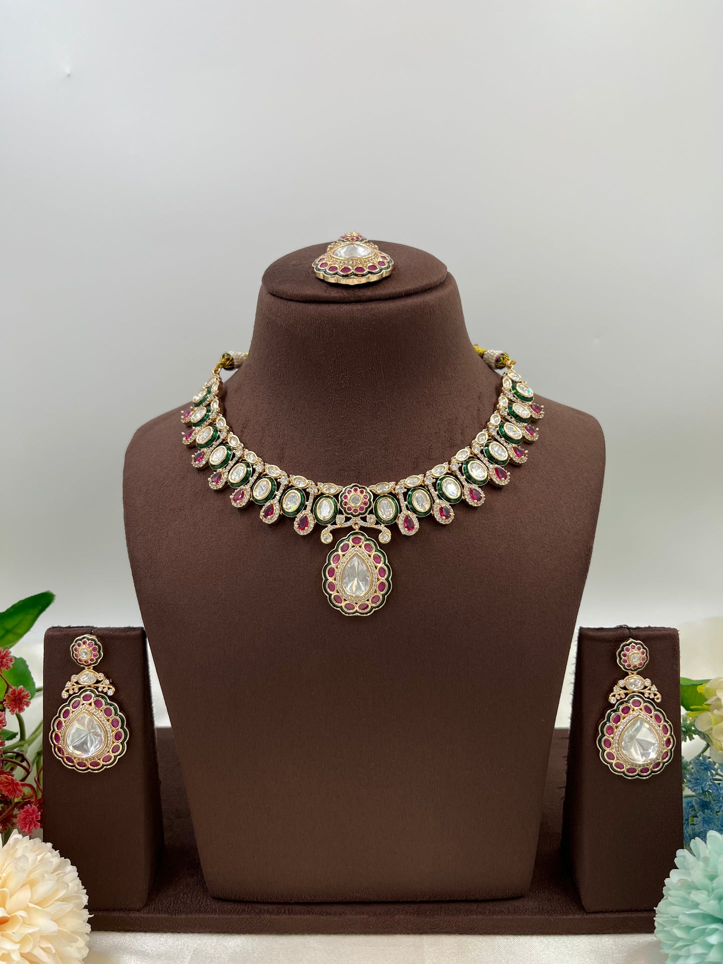 Amaya Premium Moissanite Kundan Necklace