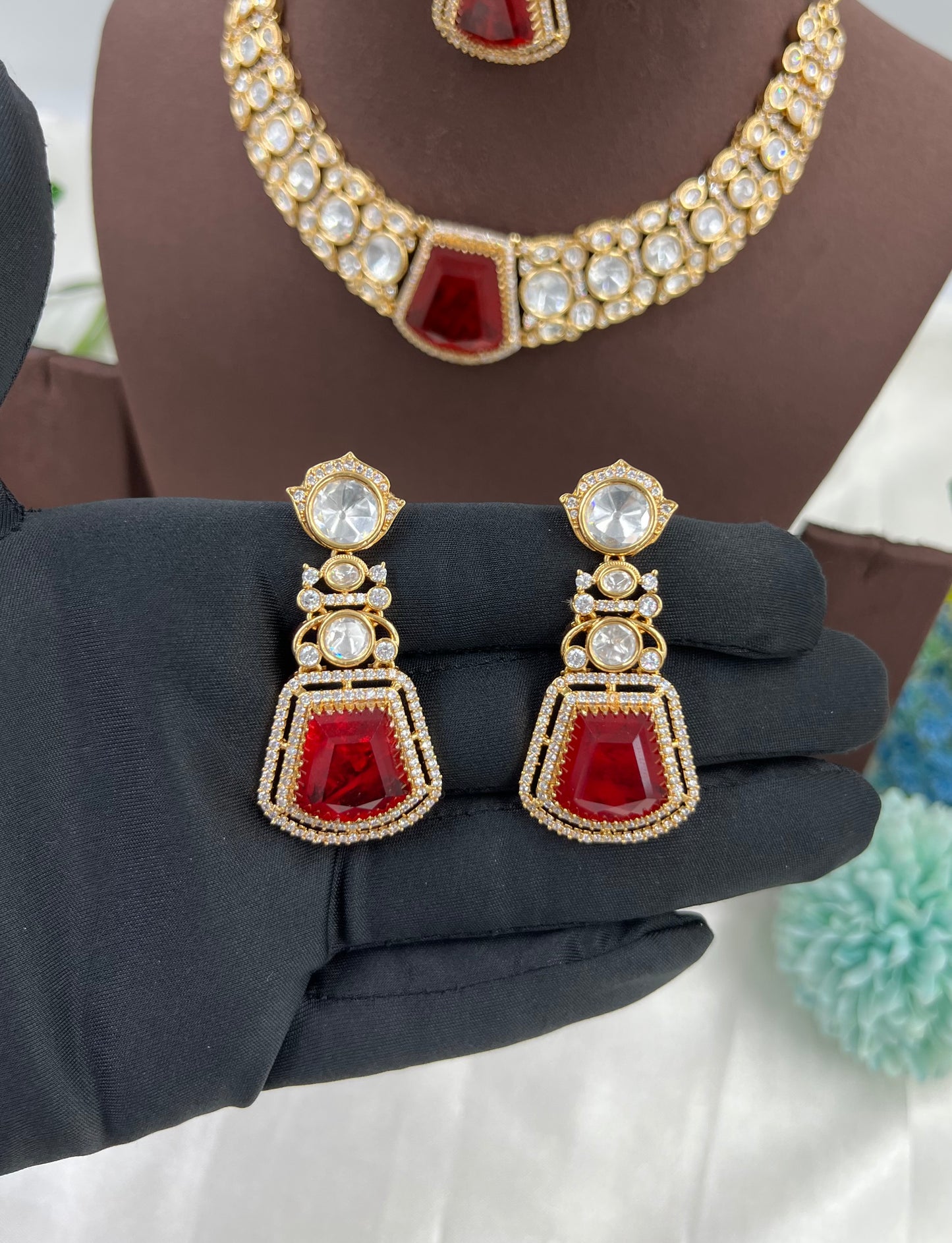 Zevra Moissanite Kundan Necklace