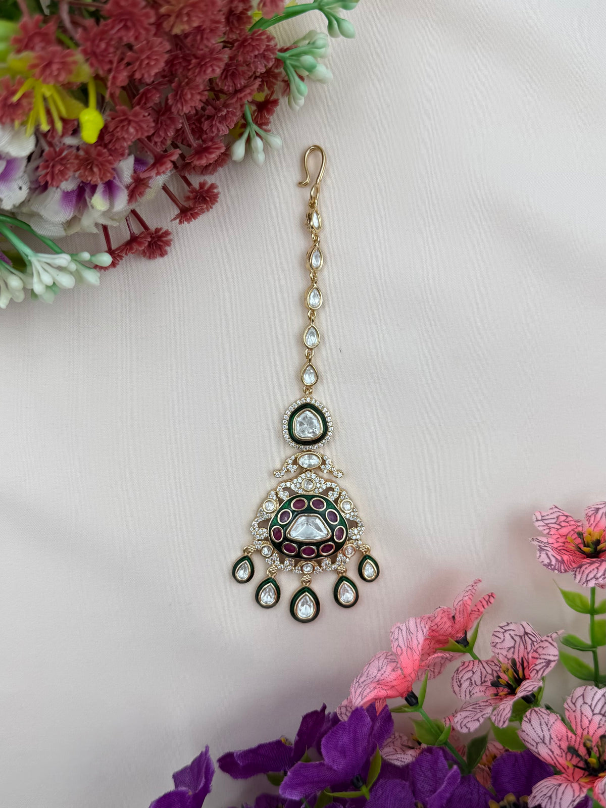Dimple Moissanite Mang Tika