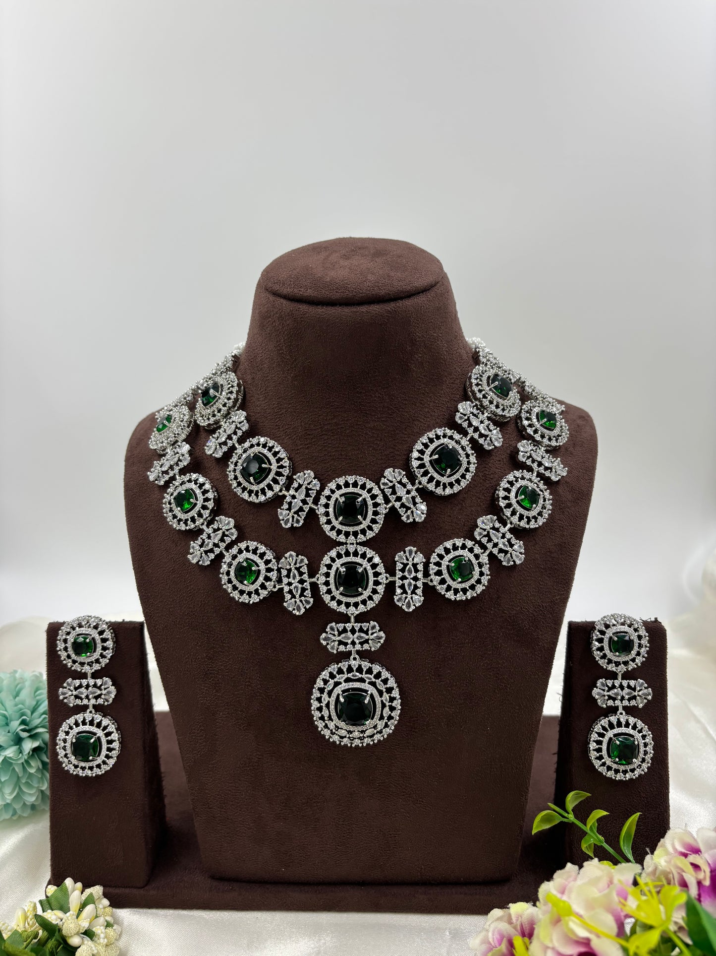 ALIA AMERICAN DIMOND NECKLACE SET