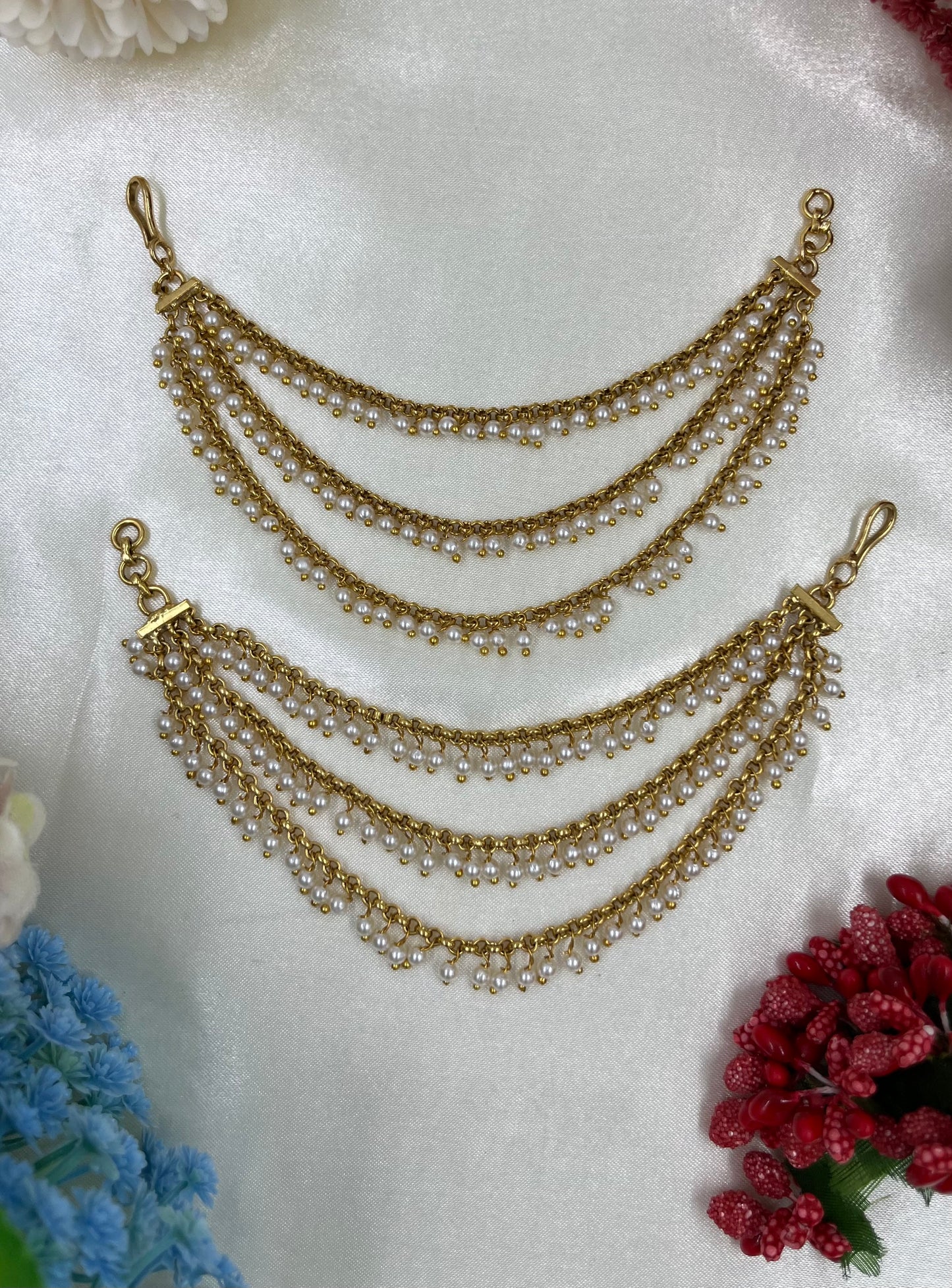 Trisha Pearl Ear Chain