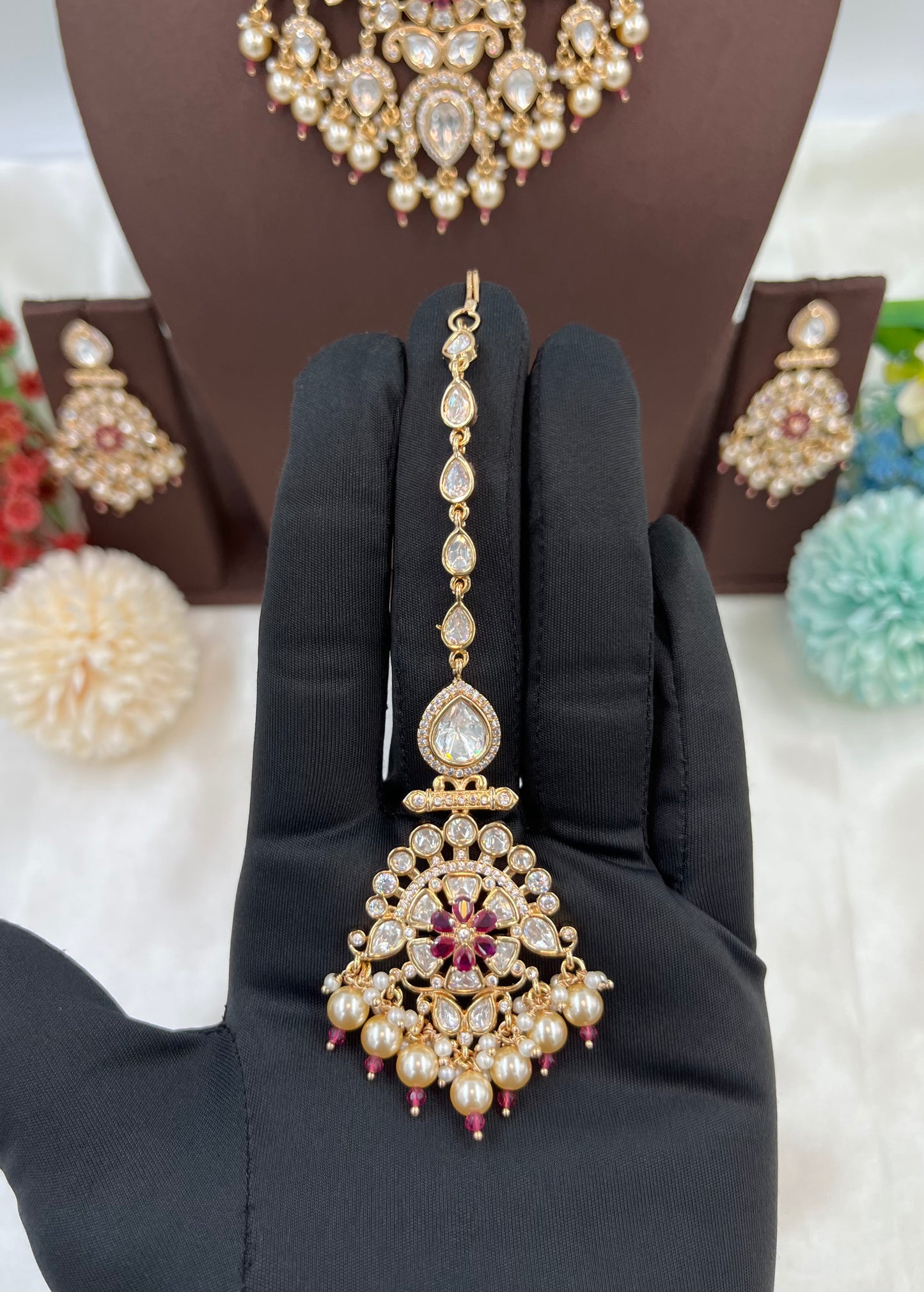 Ziva Premium Moissanite Kundan Necklace