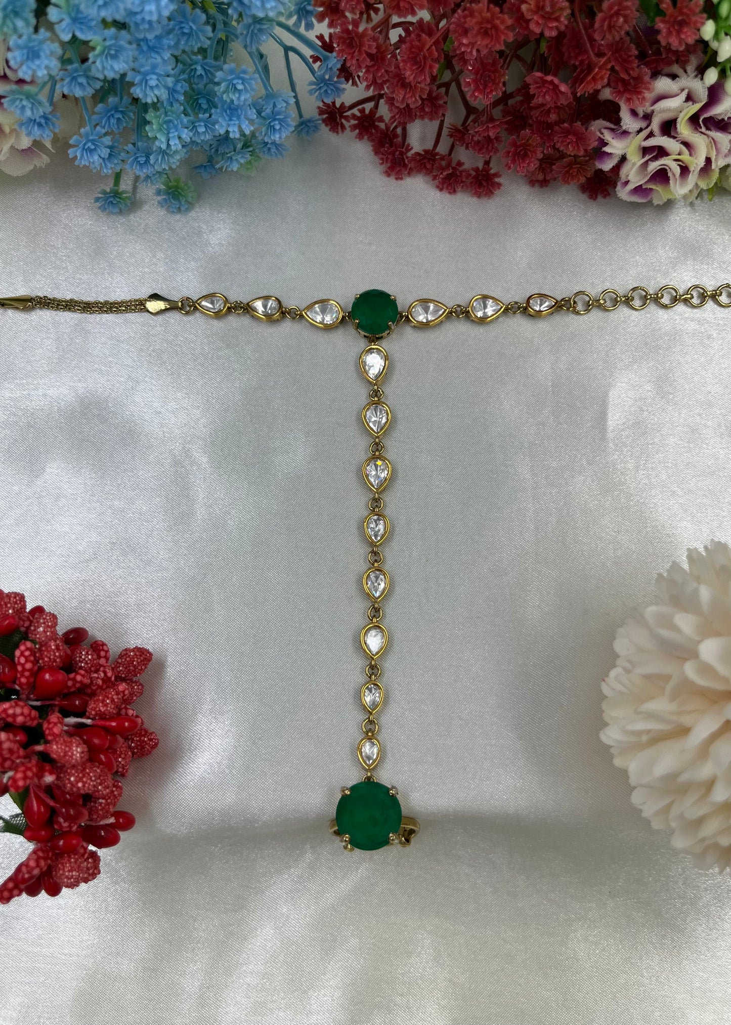 Tanishkaa Moissanite Premium Hath Panja (One pis)