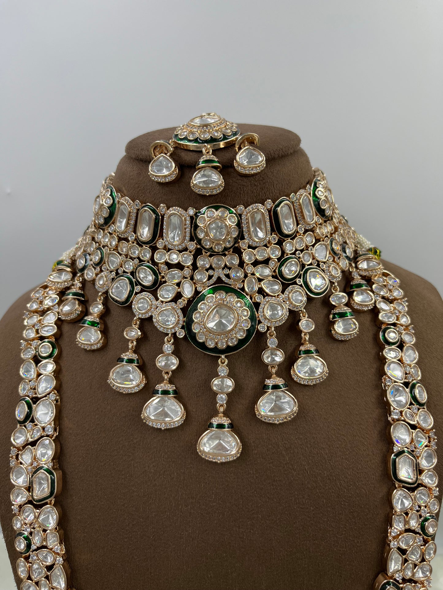 Rosina Combo Moissanite Kundan Necklace