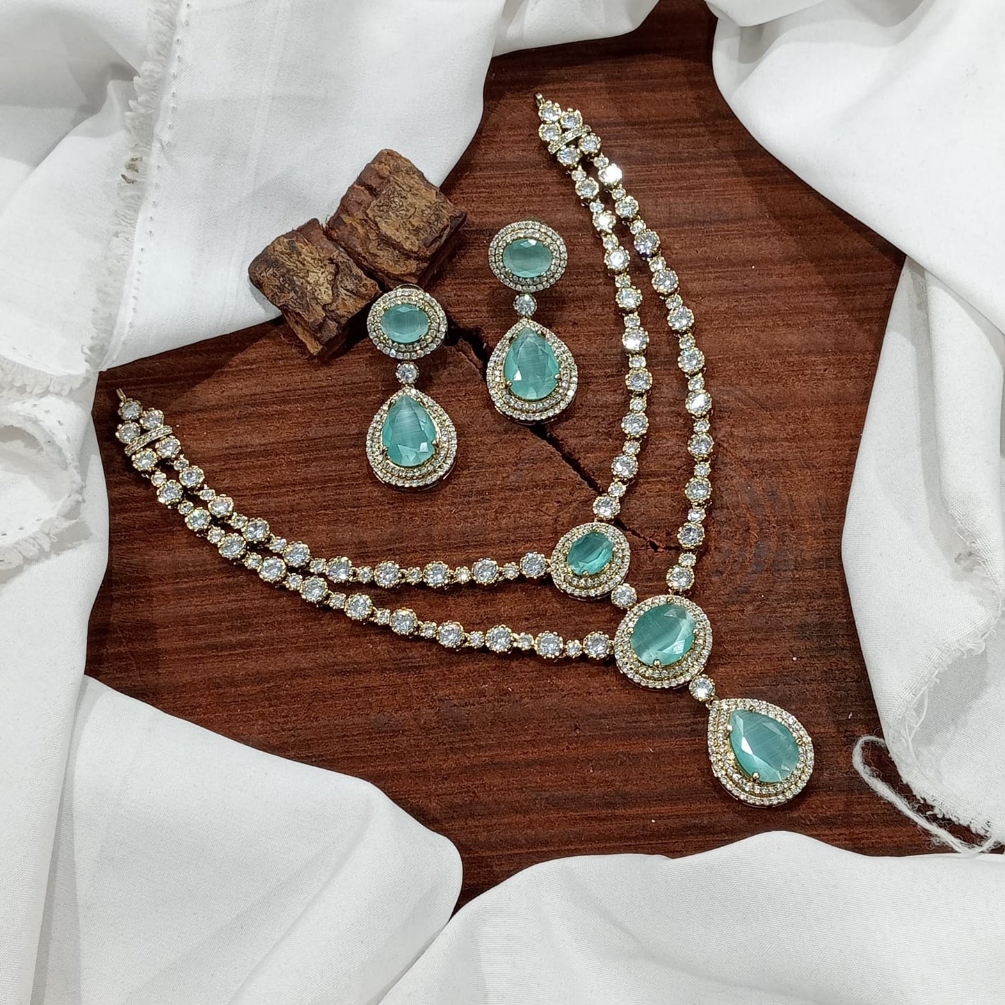 Rose Quartz Victorian Necklace Set