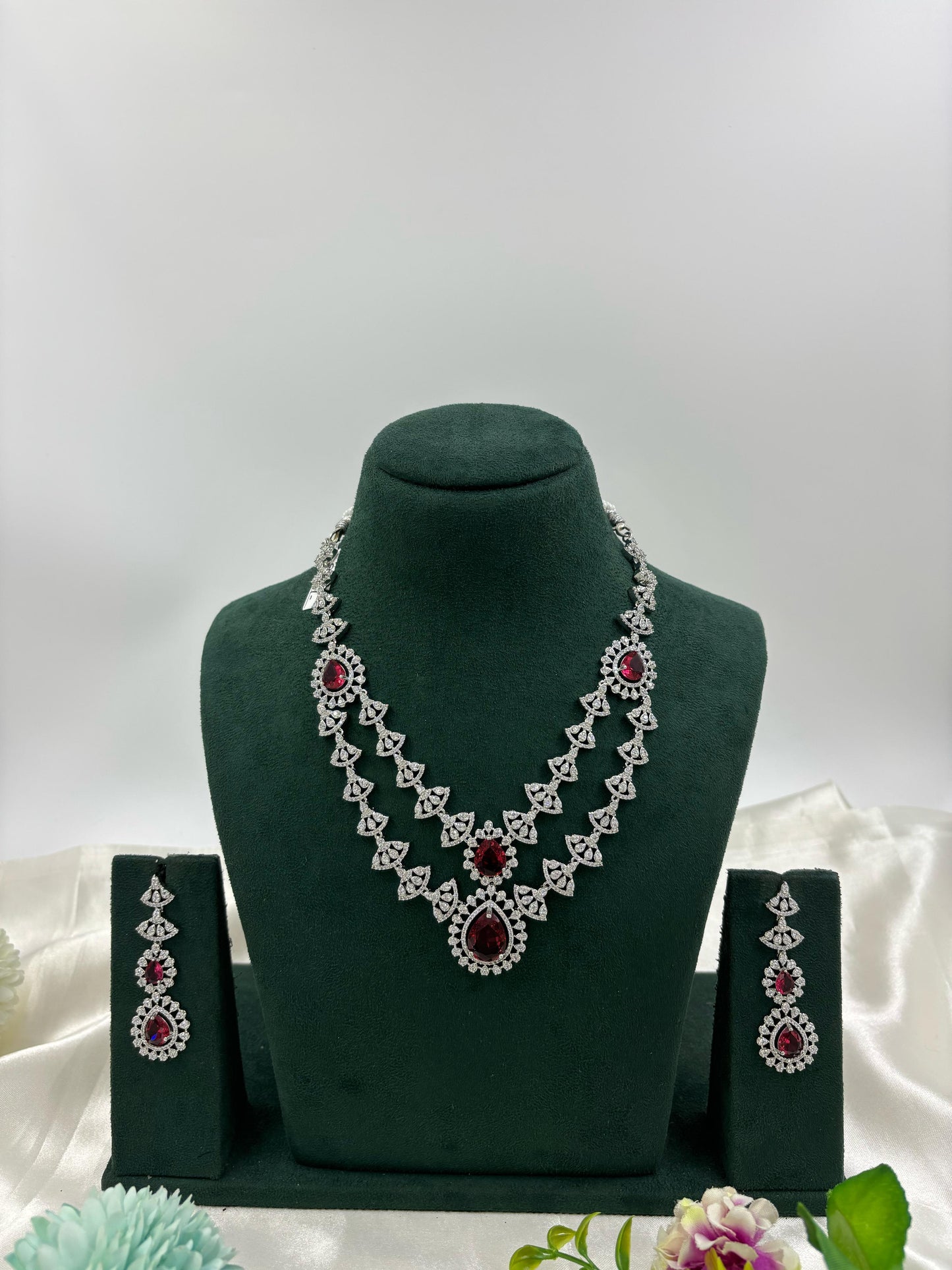 Sona double layer Necklace set