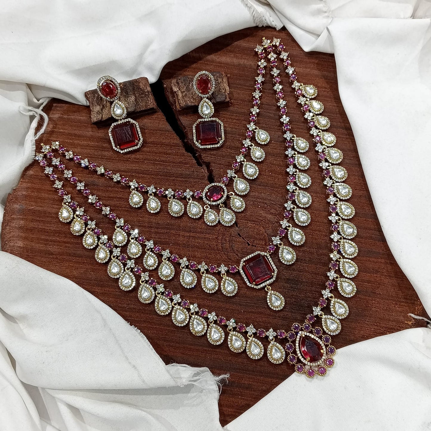 Sanaya Triple Layer Necklace Set