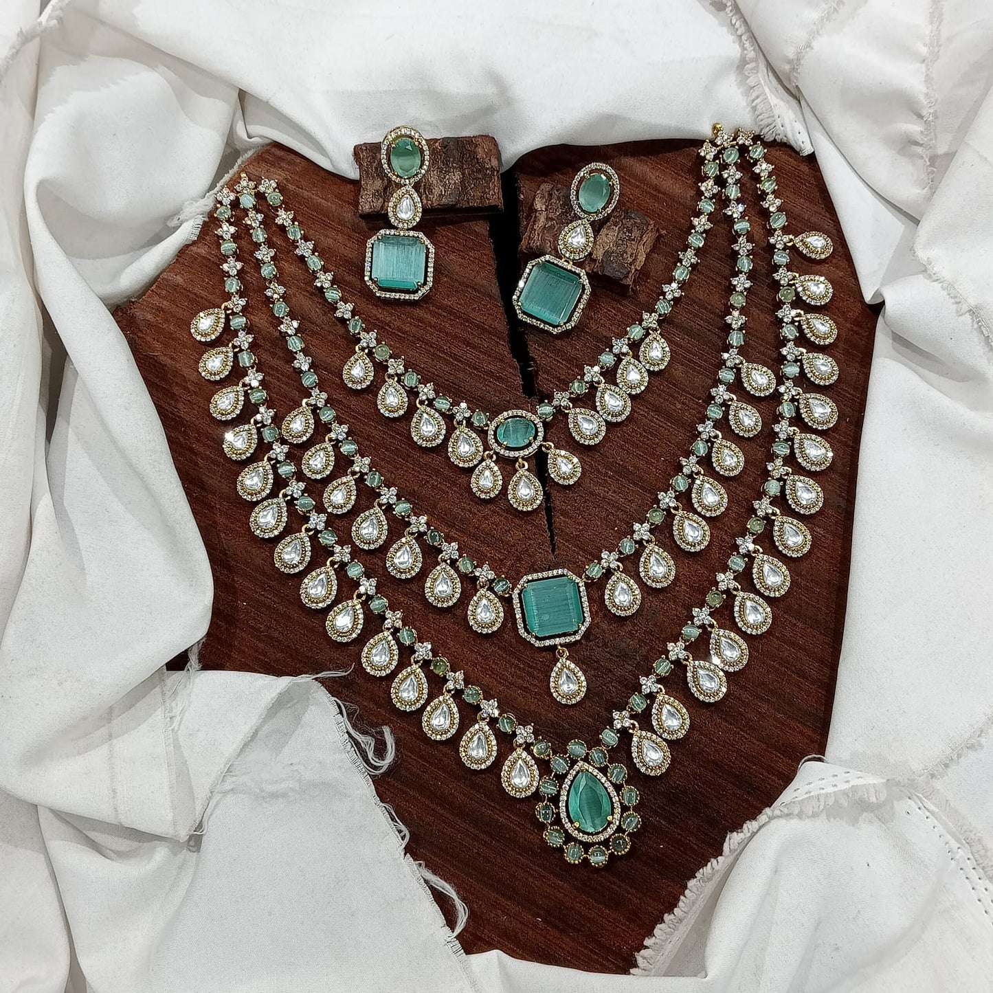 Sanaya Triple Layer Necklace Set