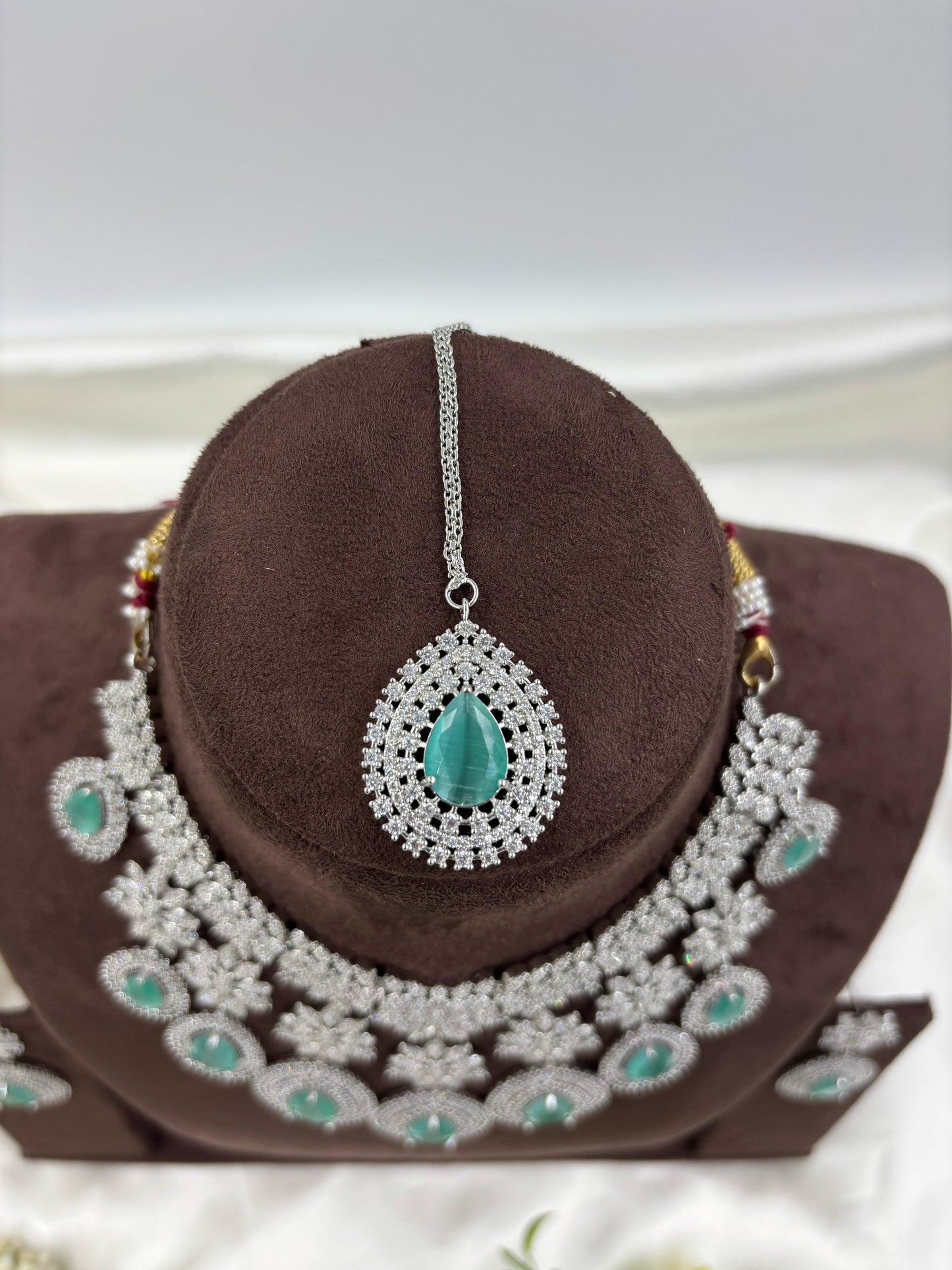 American Floral Drop Necklace Set (Small)