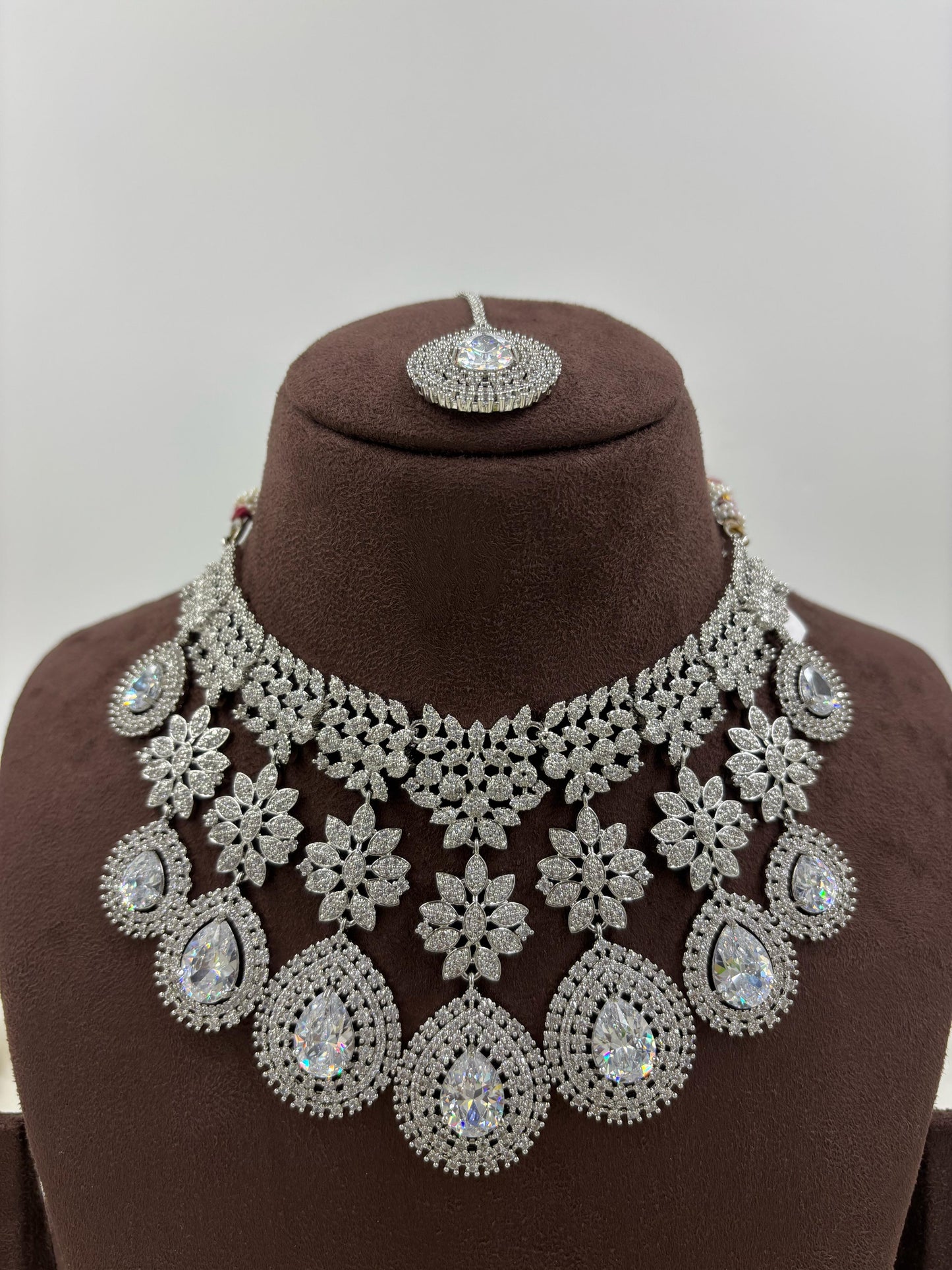 American Floral Drop Necklace Set (Small)