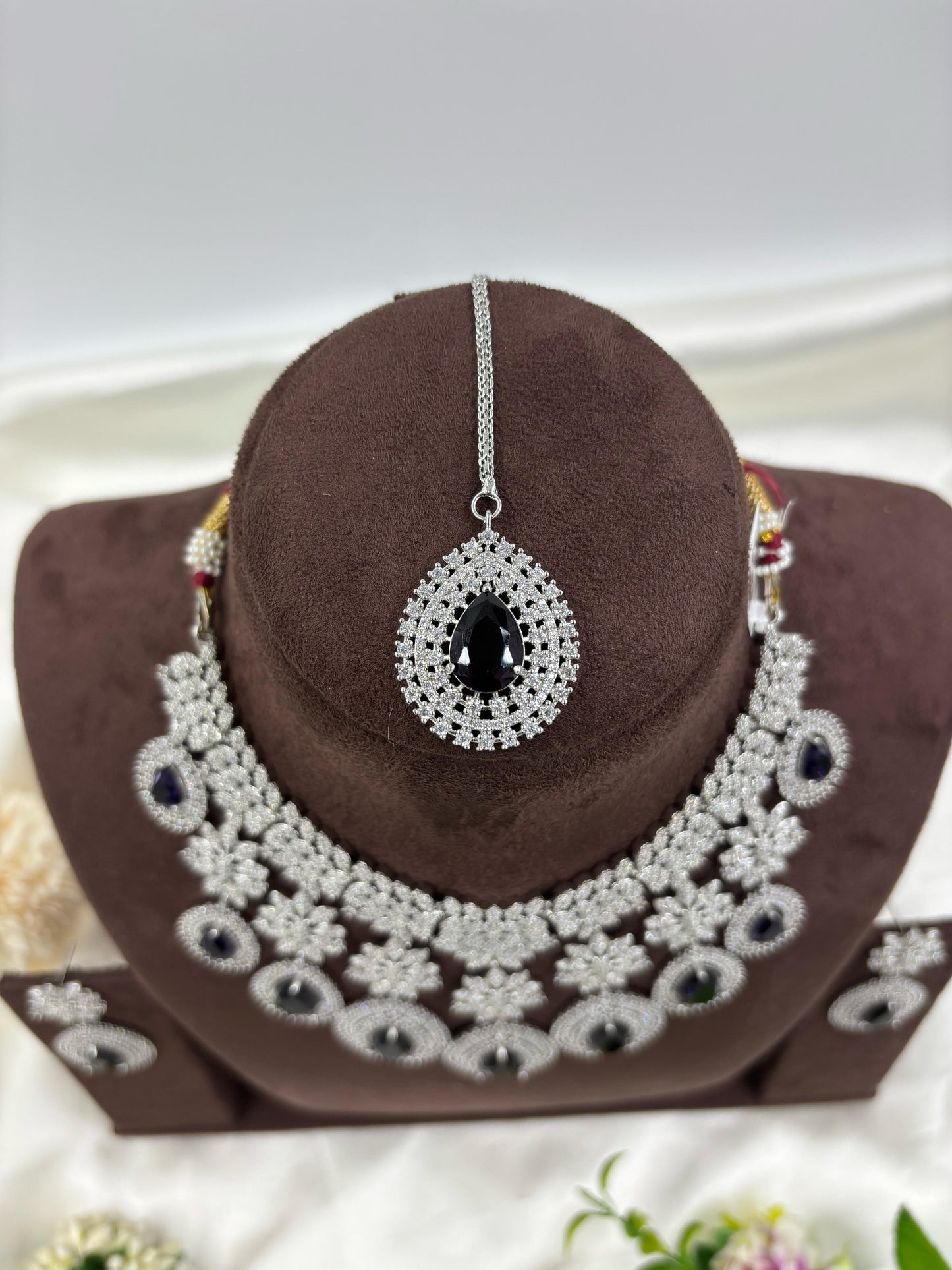 American Floral Drop Necklace Set (Small)
