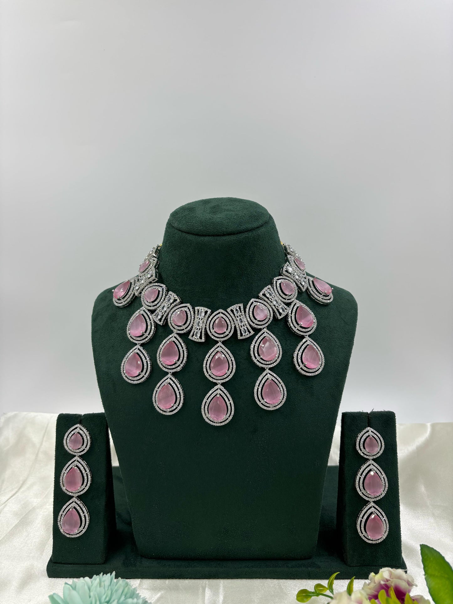 Nayantara American Diamond Necklace Set